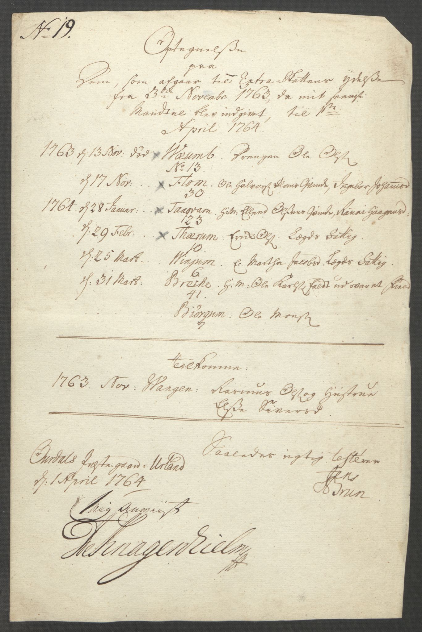 Rentekammeret inntil 1814, Reviderte regnskaper, Fogderegnskap, RA/EA-4092/R52/L3418: Ekstraskatten Sogn, 1762-1769, p. 196