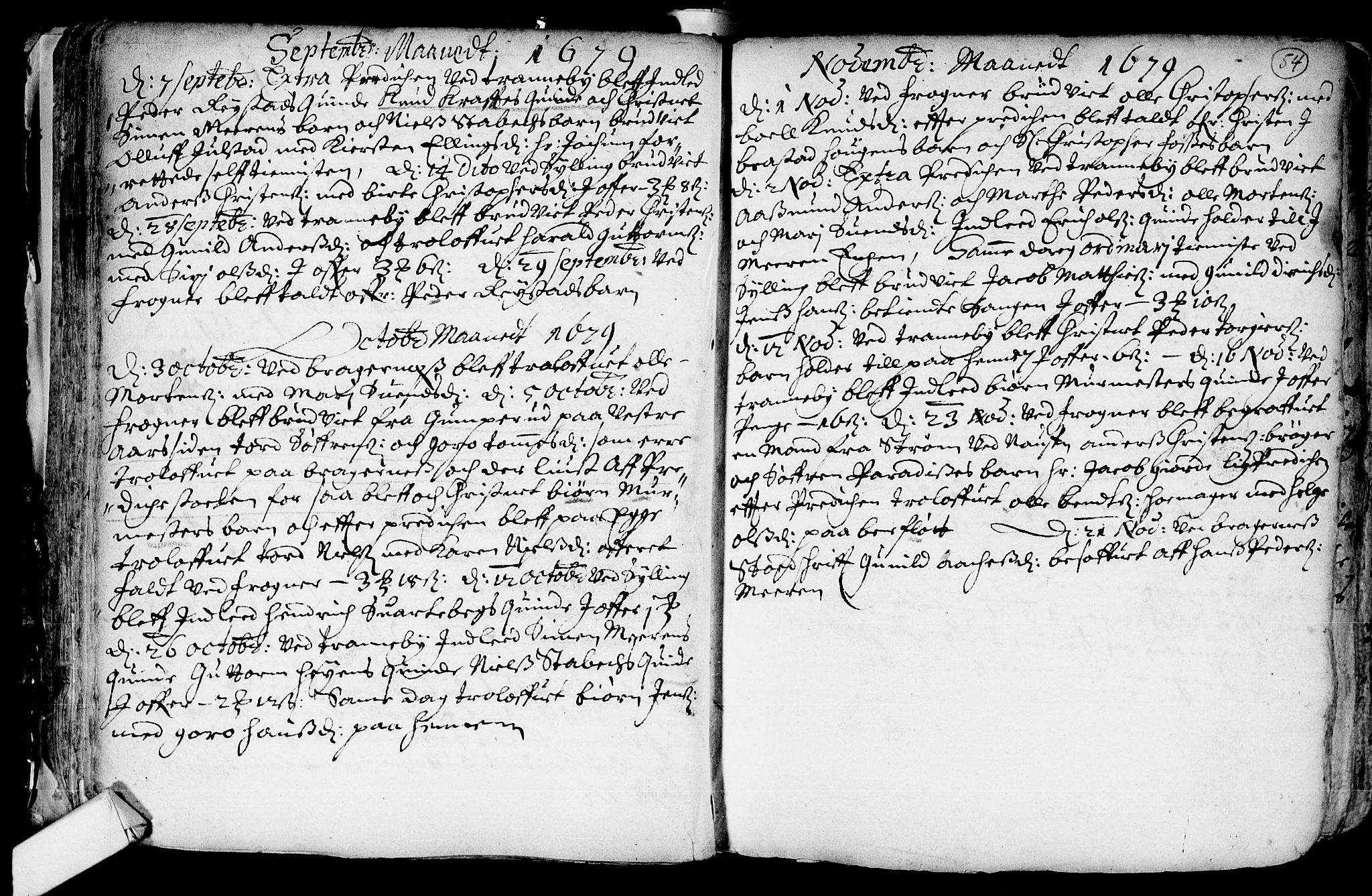 Lier kirkebøker, AV/SAKO-A-230/F/Fa/L0001: Parish register (official) no. I 1, 1672-1701, p. 54