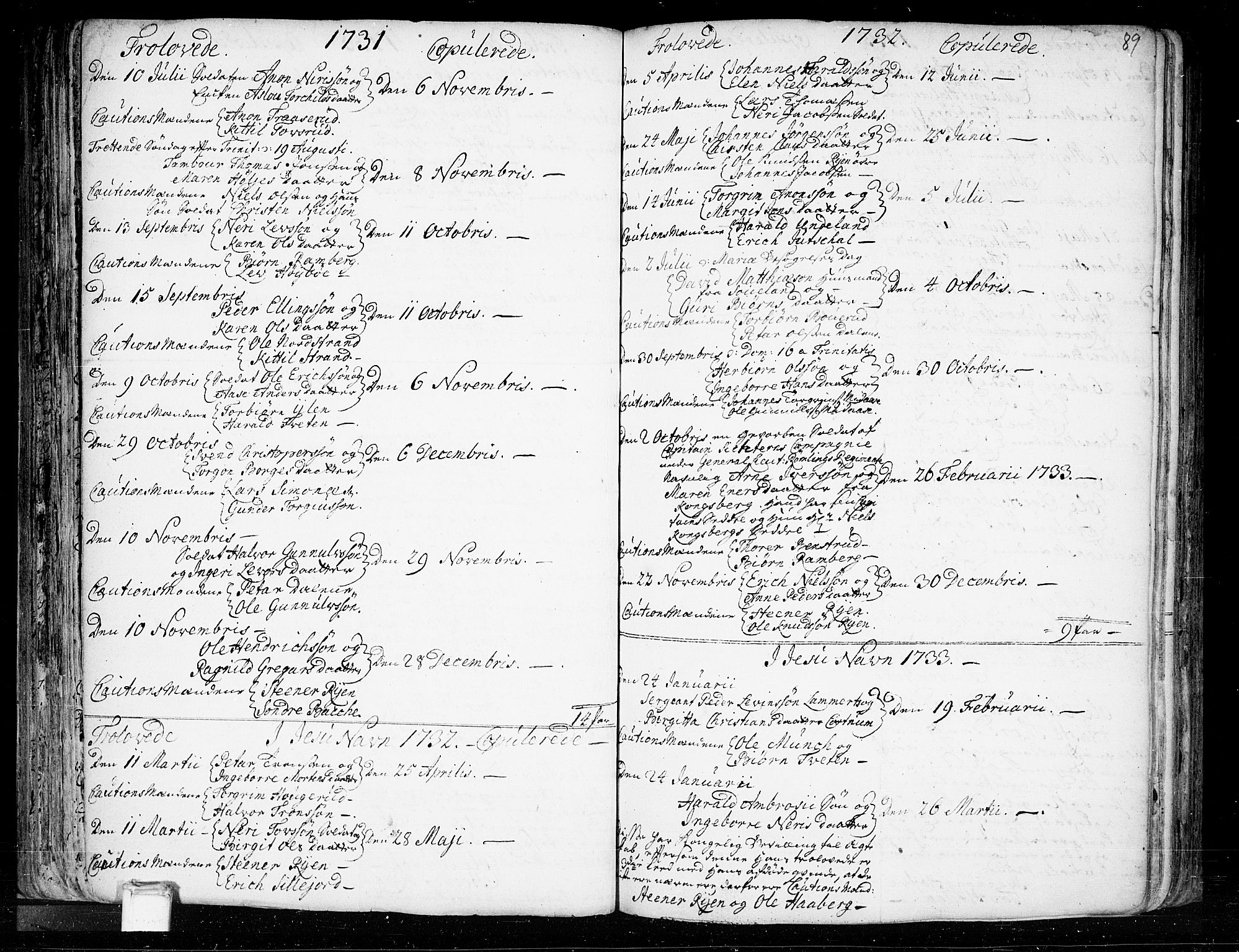 Heddal kirkebøker, SAKO/A-268/F/Fa/L0003: Parish register (official) no. I 3, 1723-1783, p. 89