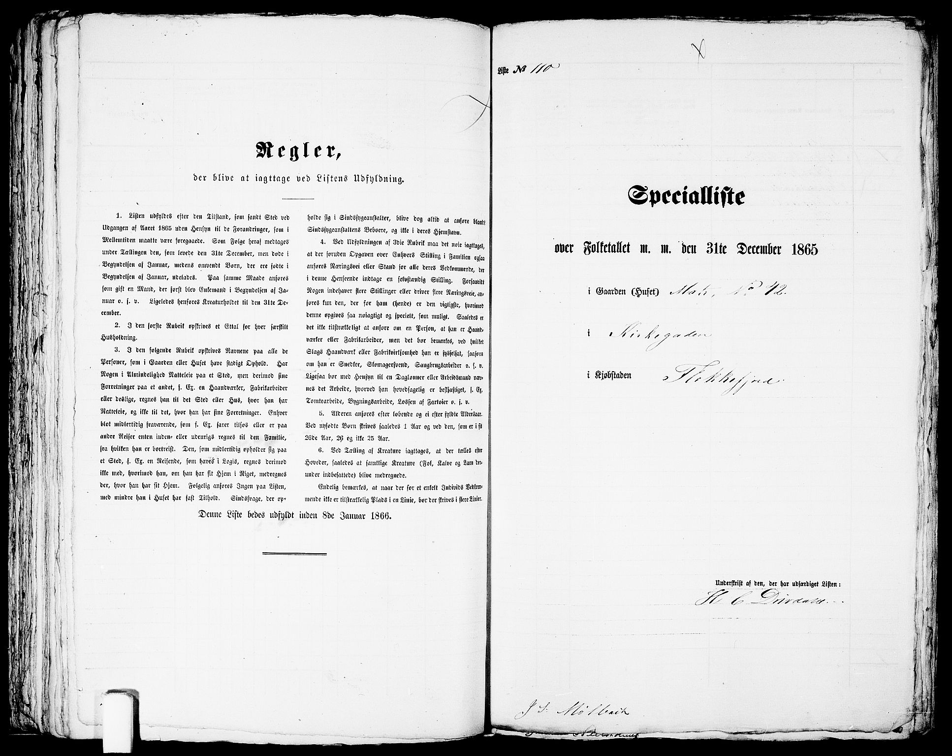 RA, 1865 census for Flekkefjord/Flekkefjord, 1865, p. 228