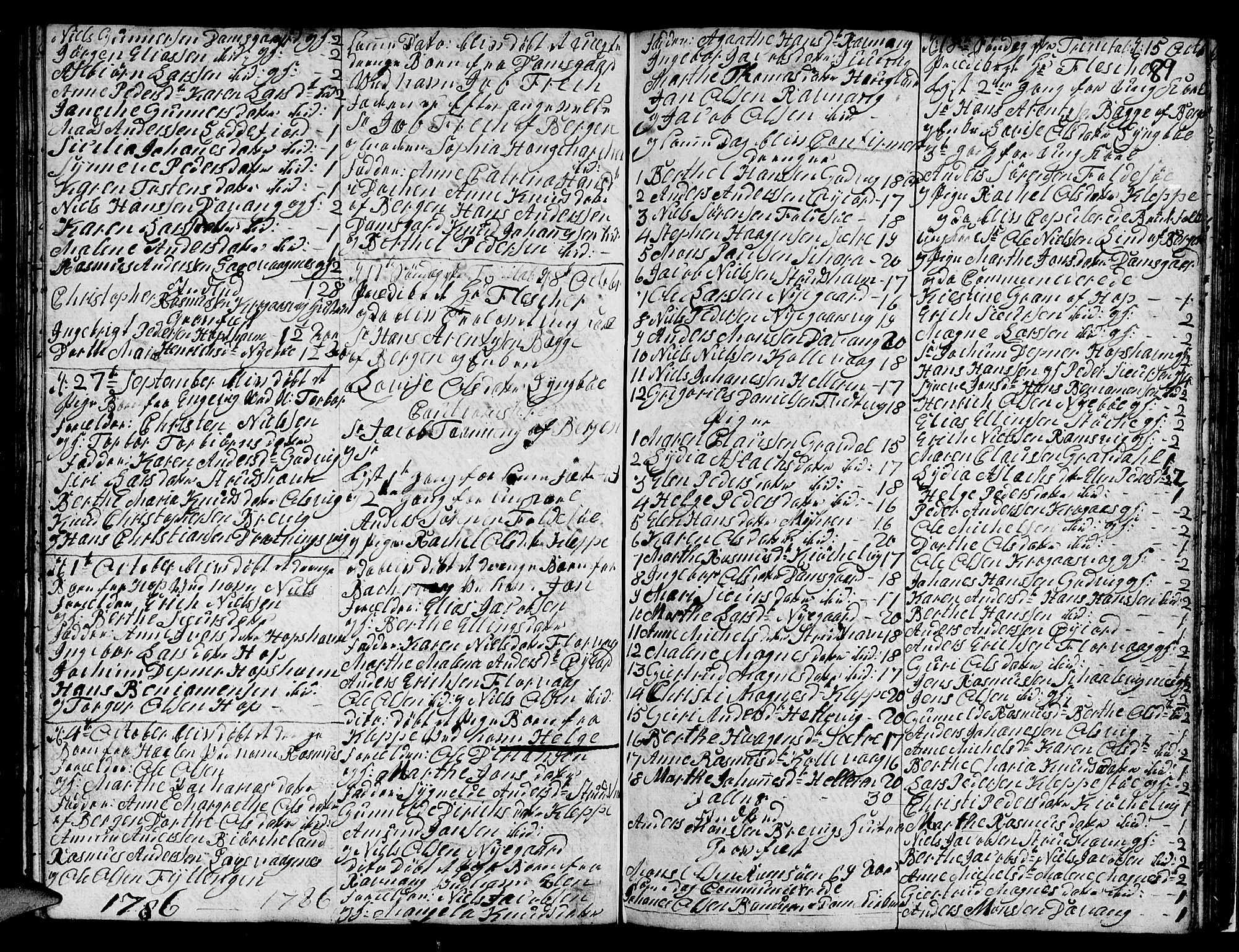 Askøy Sokneprestembete, SAB/A-74101/H/Ha/Hab/Haba/L0001: Parish register (copy) no. A 1, 1775-1792, p. 89