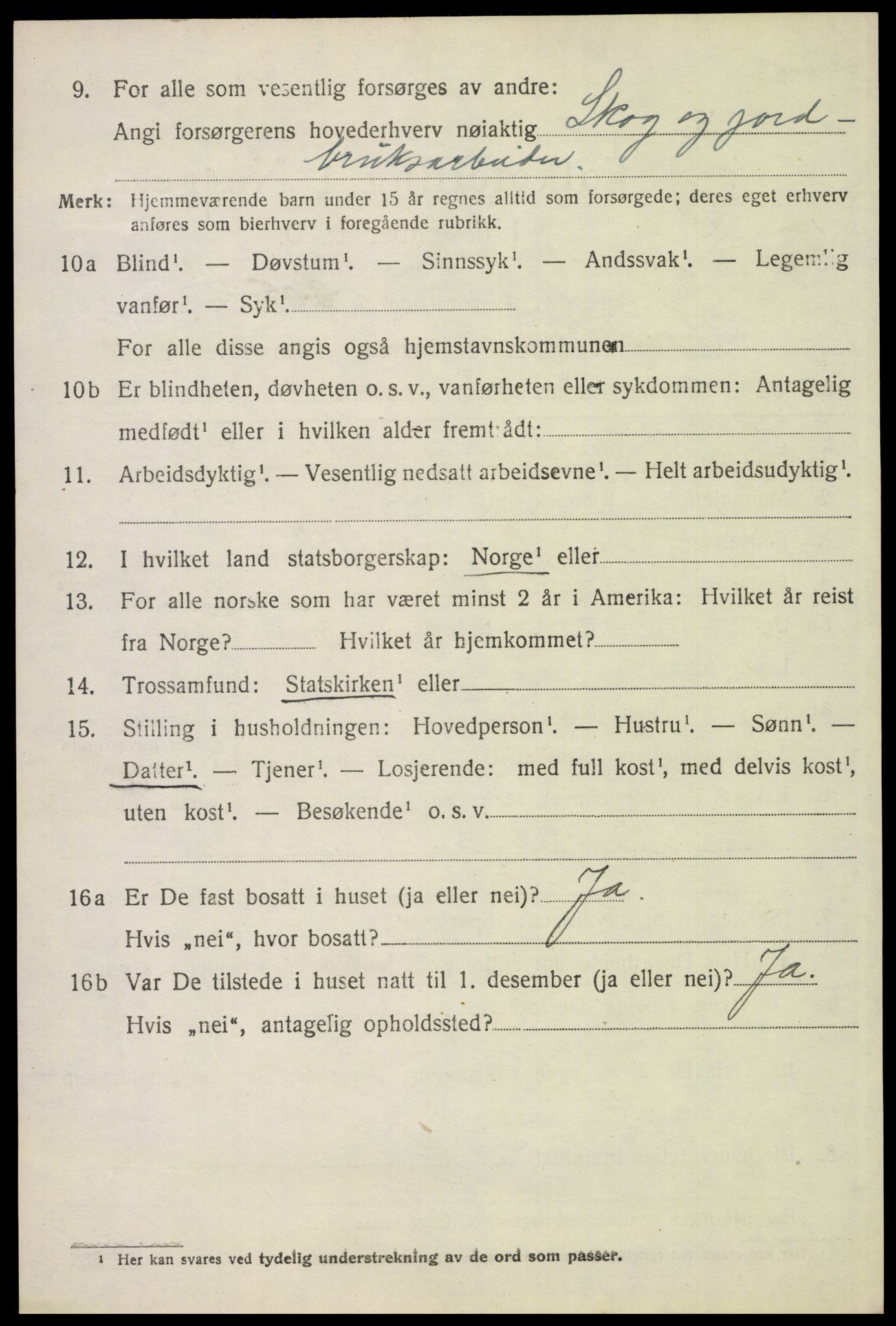 SAH, 1920 census for Stor-Elvdal, 1920, p. 3393