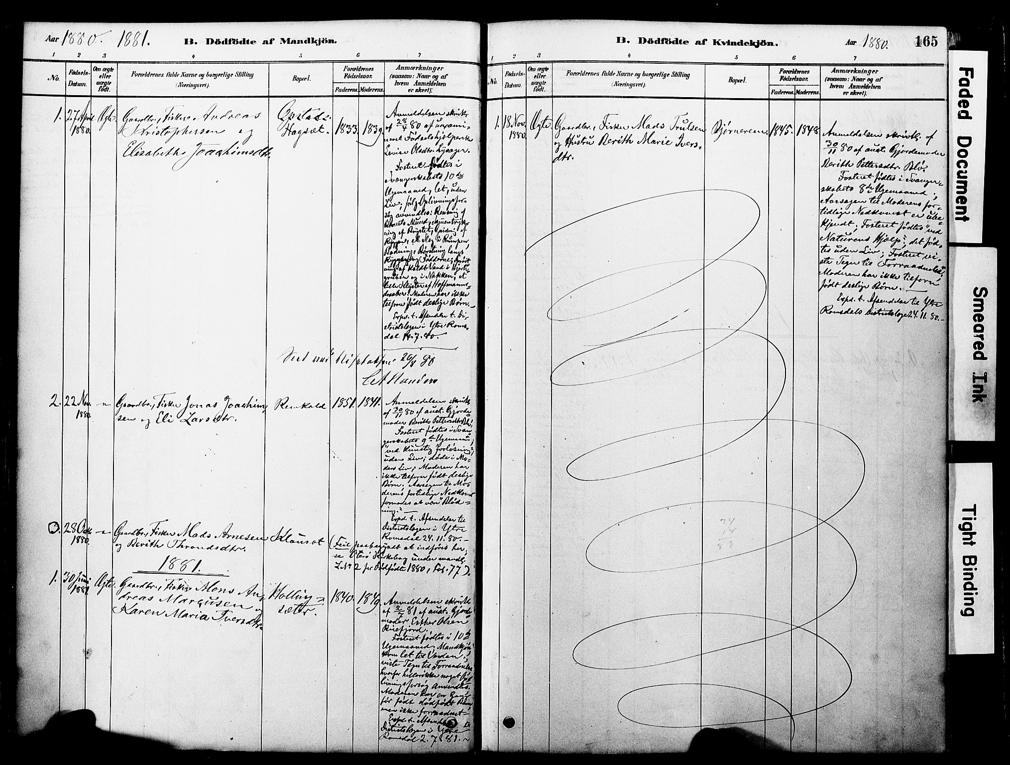 Ministerialprotokoller, klokkerbøker og fødselsregistre - Møre og Romsdal, SAT/A-1454/560/L0721: Parish register (official) no. 560A05, 1878-1917, p. 165