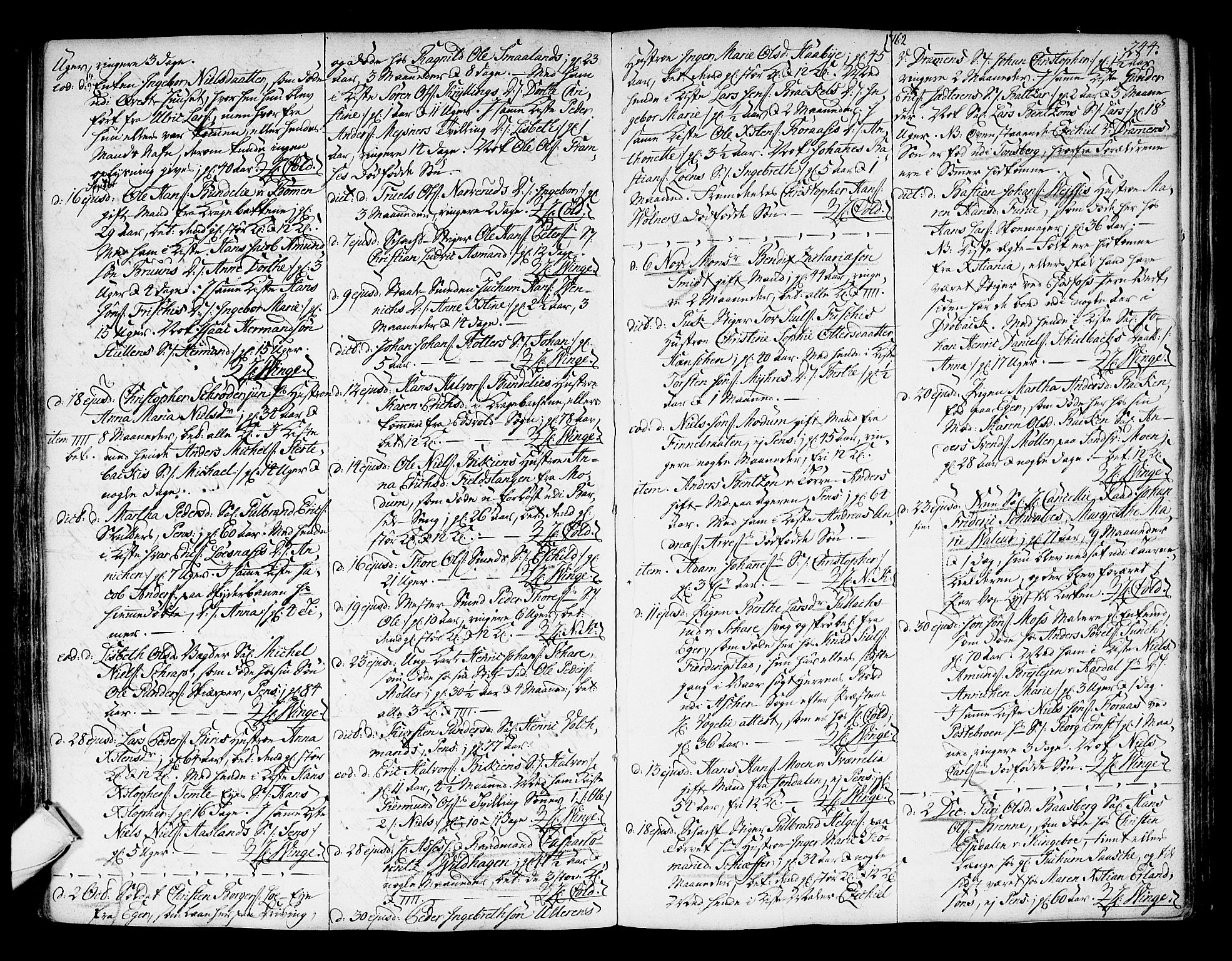Kongsberg kirkebøker, SAKO/A-22/F/Fa/L0004: Parish register (official) no. I 4, 1756-1768, p. 244