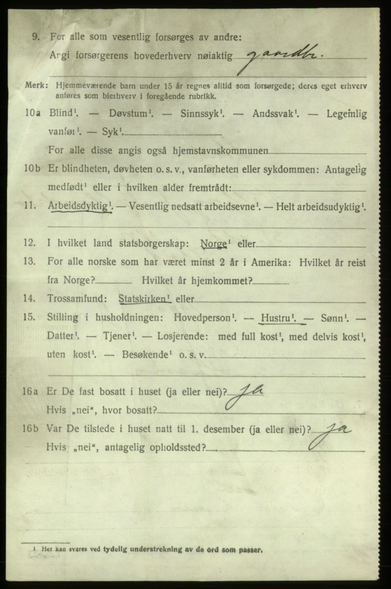 SAB, 1920 census for Stord, 1920, p. 1678