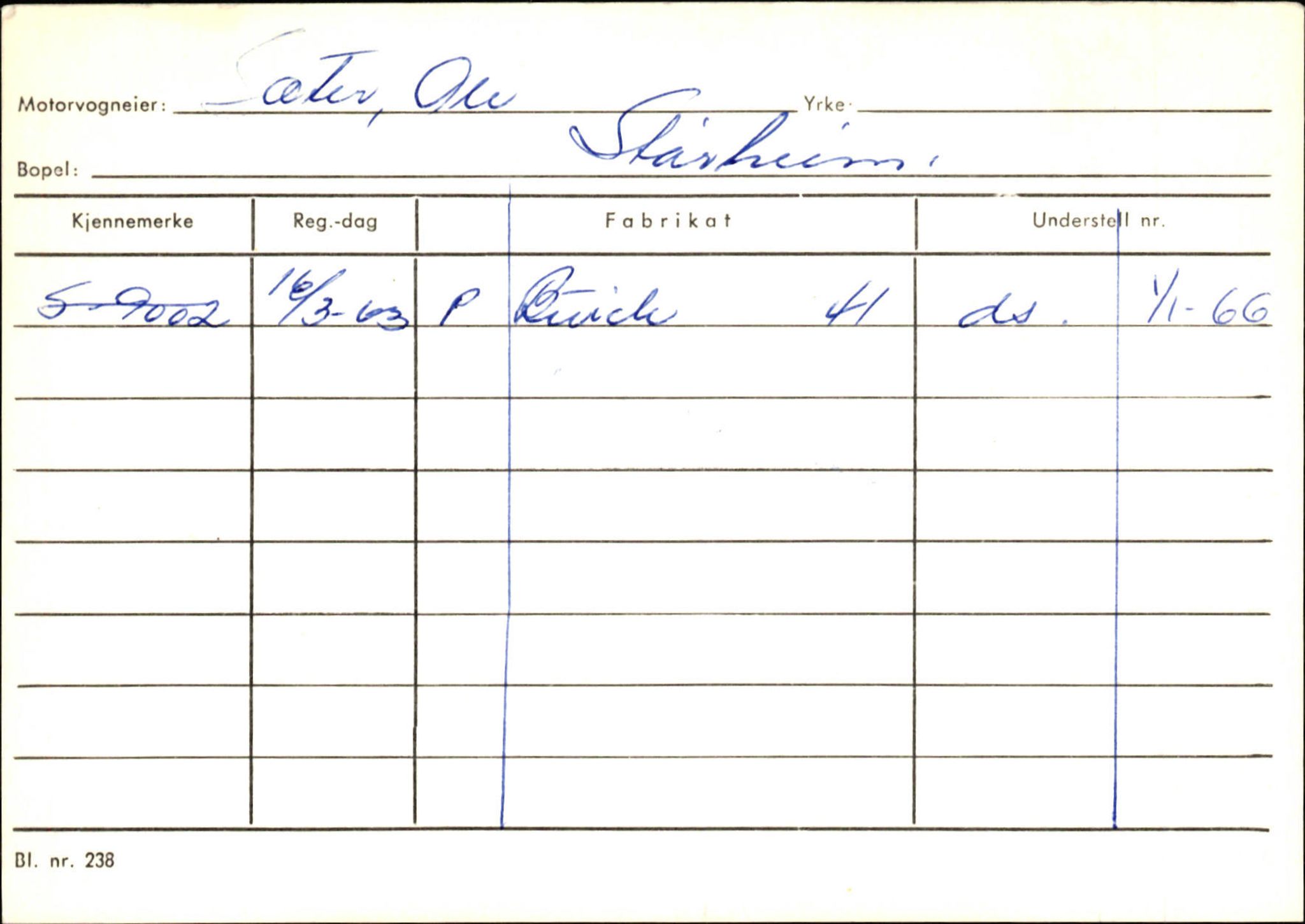 Statens vegvesen, Sogn og Fjordane vegkontor, SAB/A-5301/4/F/L0129: Eigarregistrer Eid A-S, 1945-1975, p. 2709