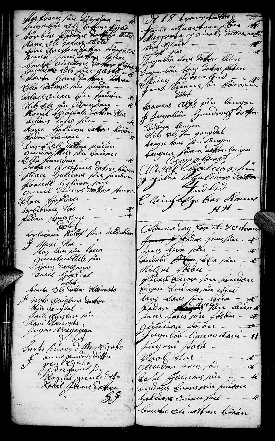 Dypvåg sokneprestkontor, AV/SAK-1111-0007/F/Fb/Fba/L0005: Parish register (copy) no. B 5, 1732-1746, p. 54