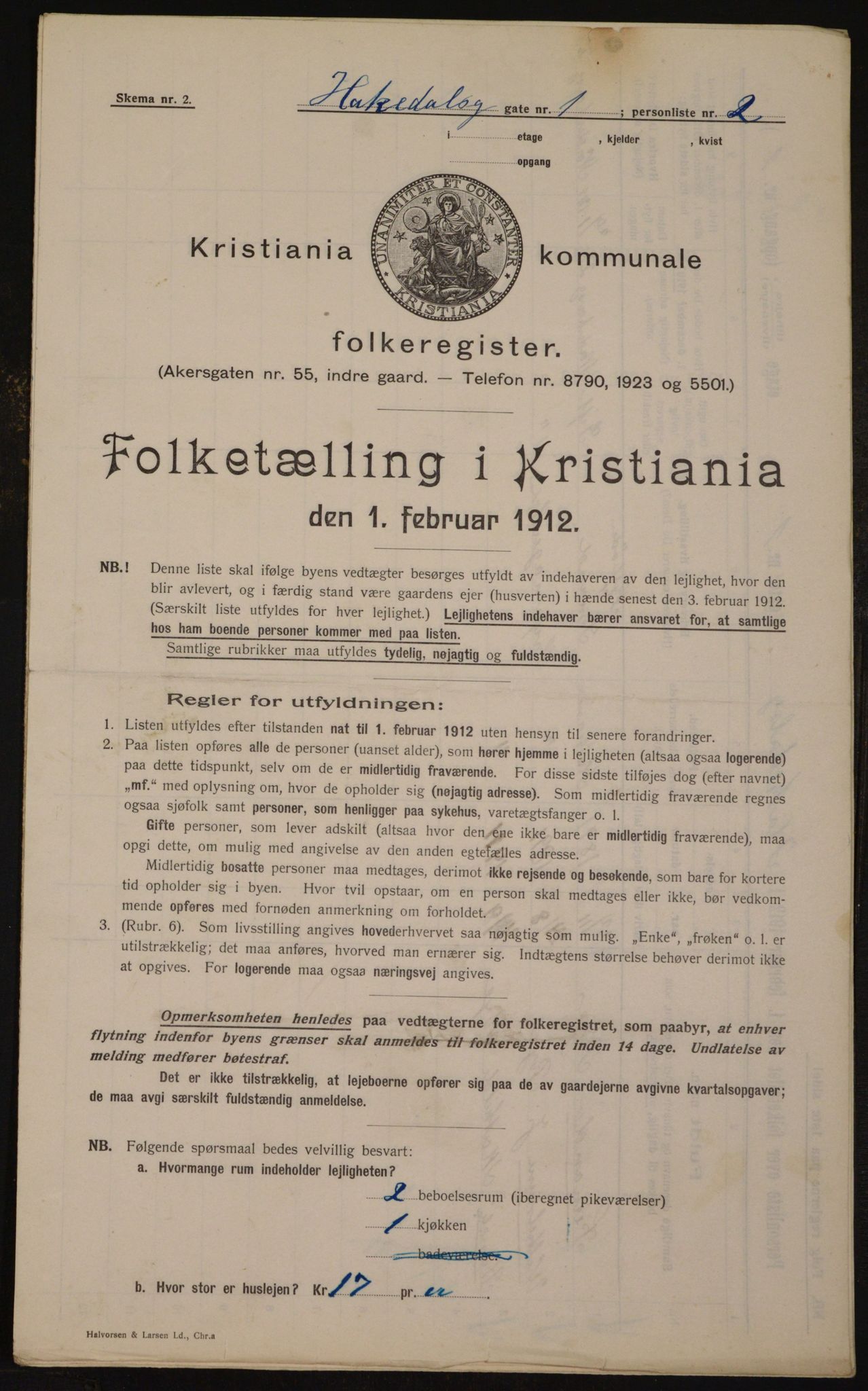 OBA, Municipal Census 1912 for Kristiania, 1912, p. 34029