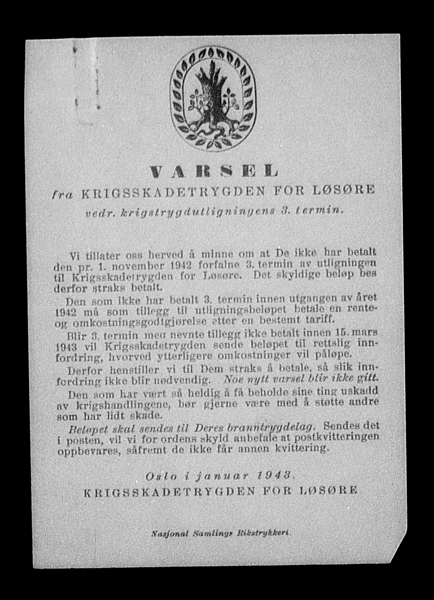 Justisdepartementet, Tilbakeføringskontoret for inndratte formuer, AV/RA-S-1564/H/Hc/Hcc/L0945: --, 1945-1947, p. 49