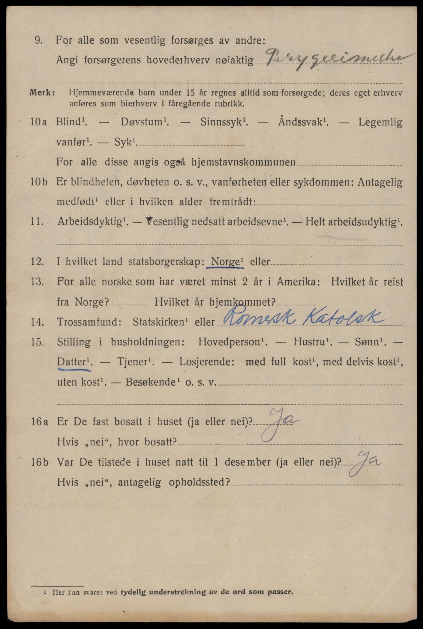 SAT, 1920 census for Trondheim, 1920, p. 127131