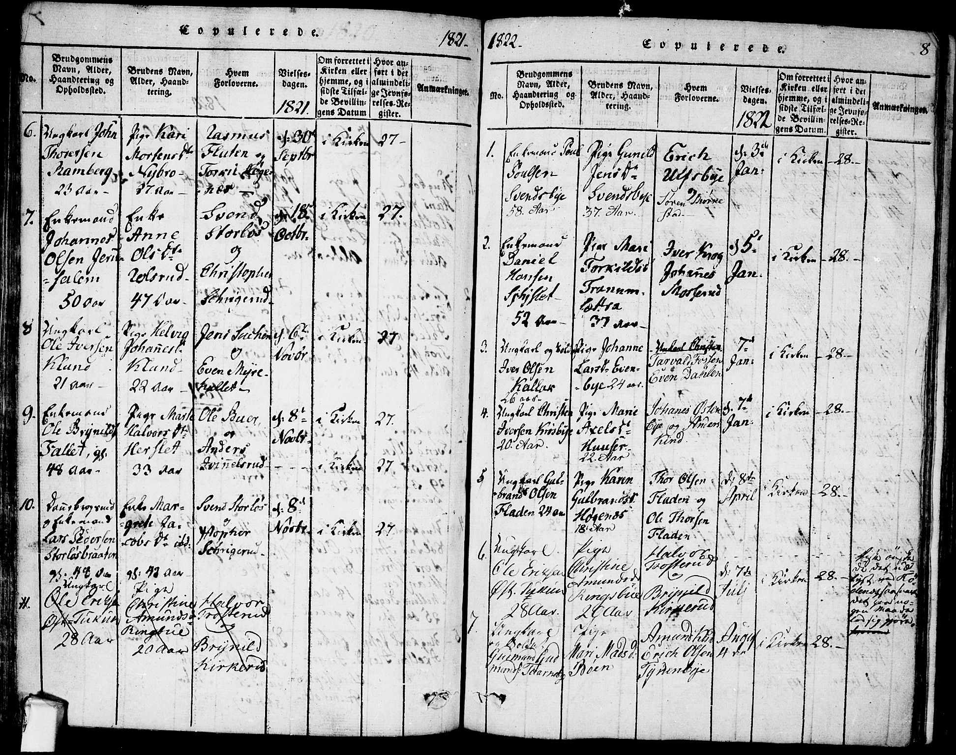 Rødenes prestekontor Kirkebøker, AV/SAO-A-2005/F/Fa/L0004: Parish register (official) no. I 4, 1814-1838, p. 8