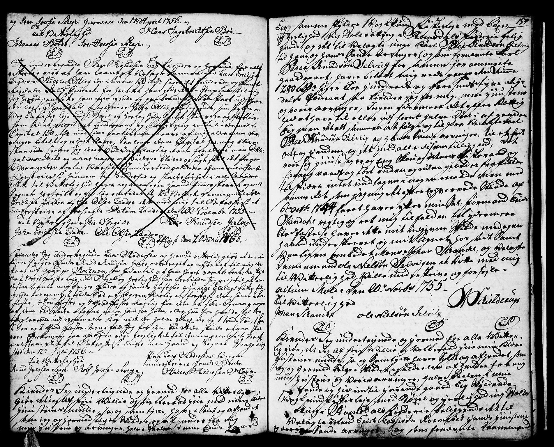 Romsdal sorenskriveri, SAT/A-4149/1/2/2C/L0003: Mortgage book no. 3, 1747-1767, p. 154