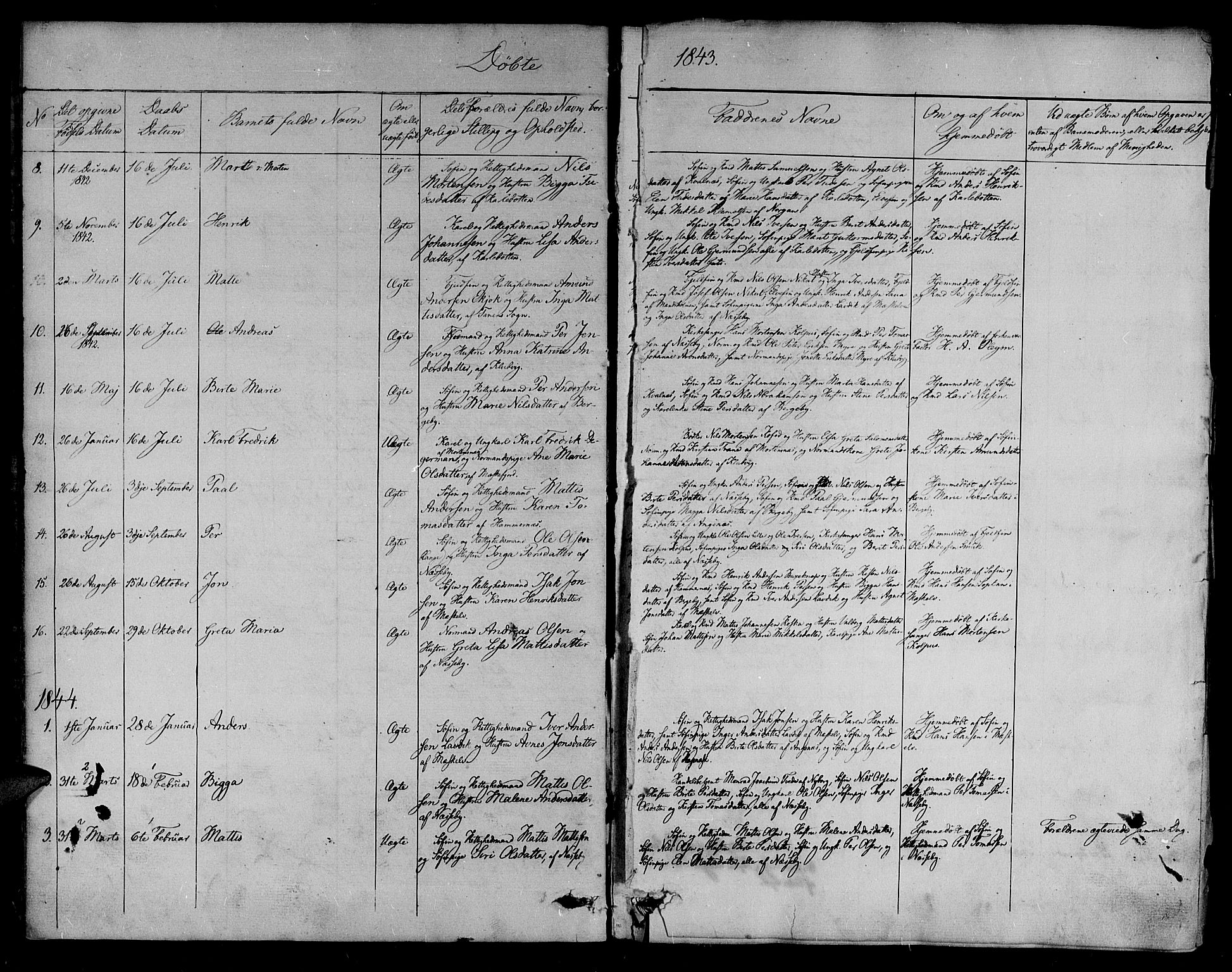 Nesseby sokneprestkontor, SATØ/S-1330/H/Ha/L0001kirke: Parish register (official) no. 1, 1838-1855, p. 9