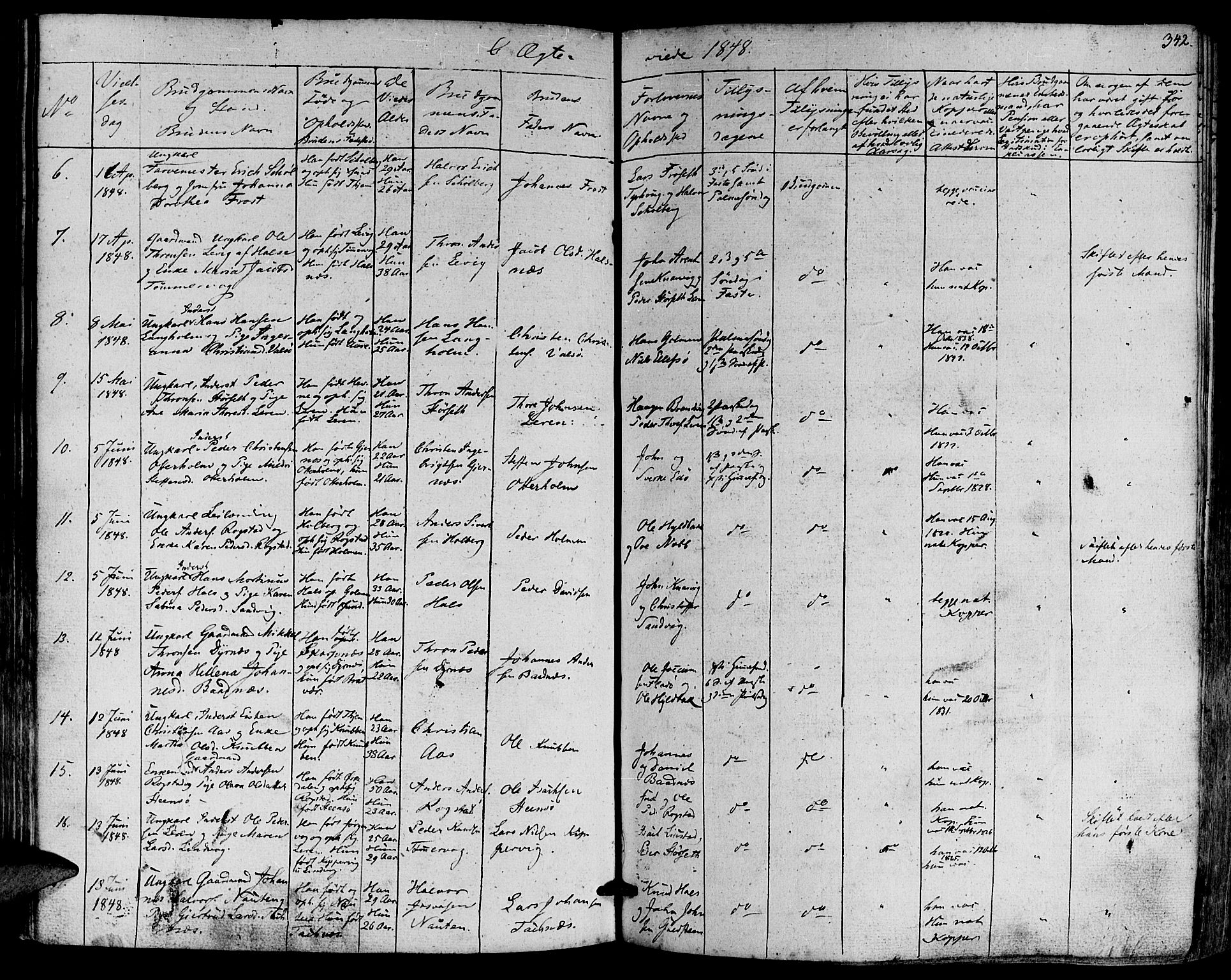 Ministerialprotokoller, klokkerbøker og fødselsregistre - Møre og Romsdal, AV/SAT-A-1454/581/L0936: Parish register (official) no. 581A04, 1836-1852, p. 342