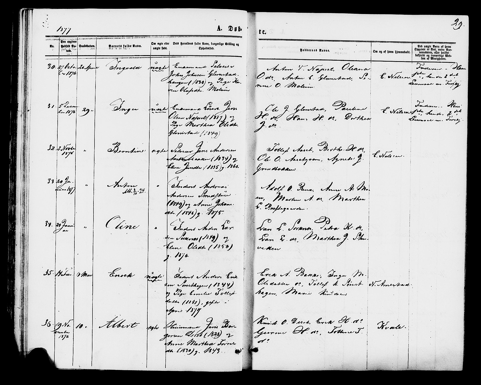 Åmot prestekontor, Hedmark, AV/SAH-PREST-056/H/Ha/Haa/L0009: Parish register (official) no. 9, 1875-1883, p. 29