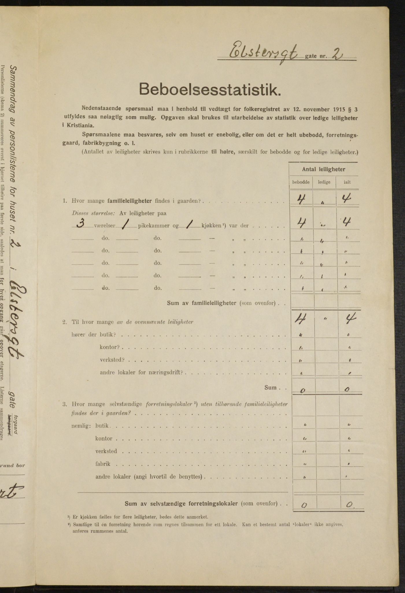 OBA, Municipal Census 1916 for Kristiania, 1916, p. 21188