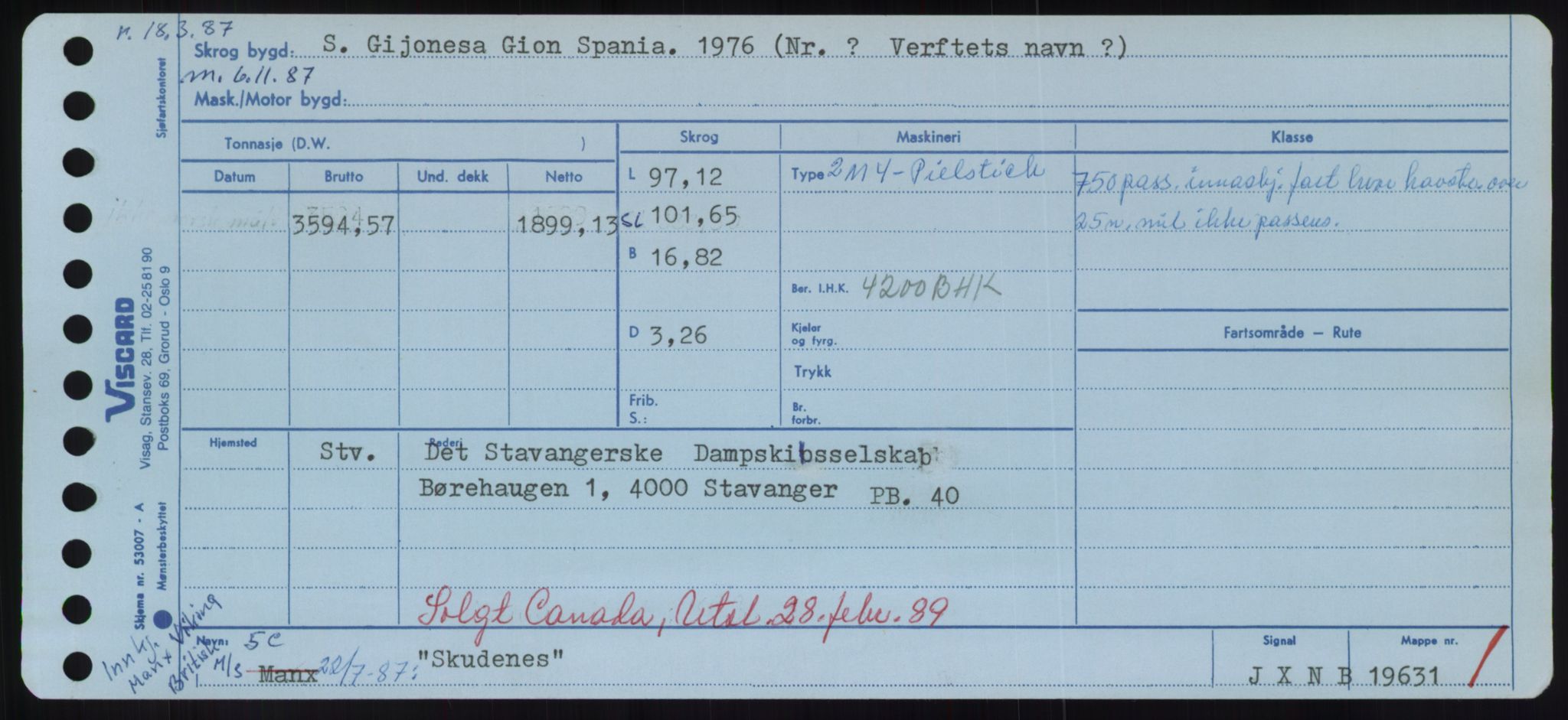 Sjøfartsdirektoratet med forløpere, Skipsmålingen, RA/S-1627/H/Hd/L0034: Fartøy, Sk-Slå, p. 303
