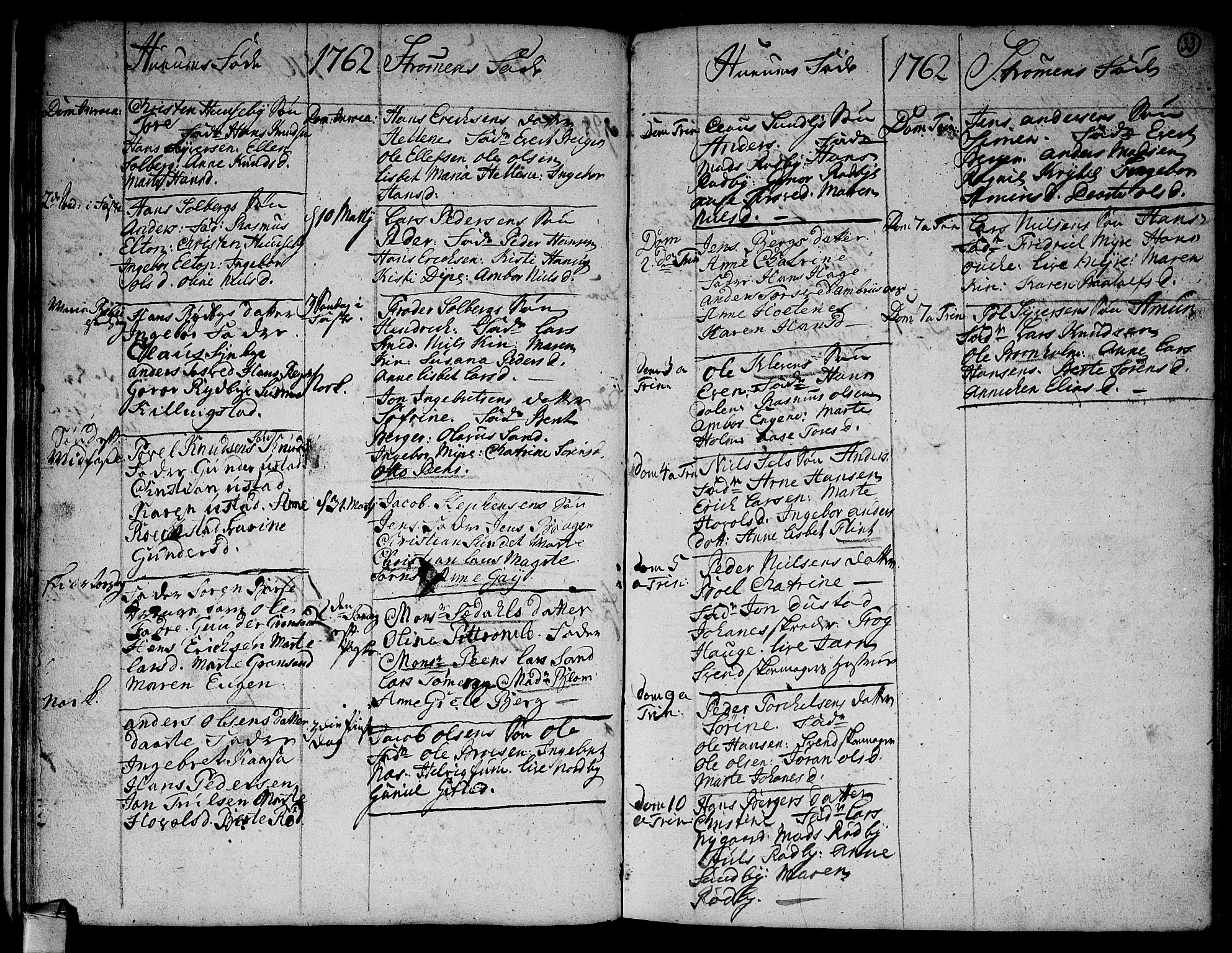 Hurum kirkebøker, AV/SAKO-A-229/F/Fa/L0006: Parish register (official) no. 6, 1756-1770, p. 33