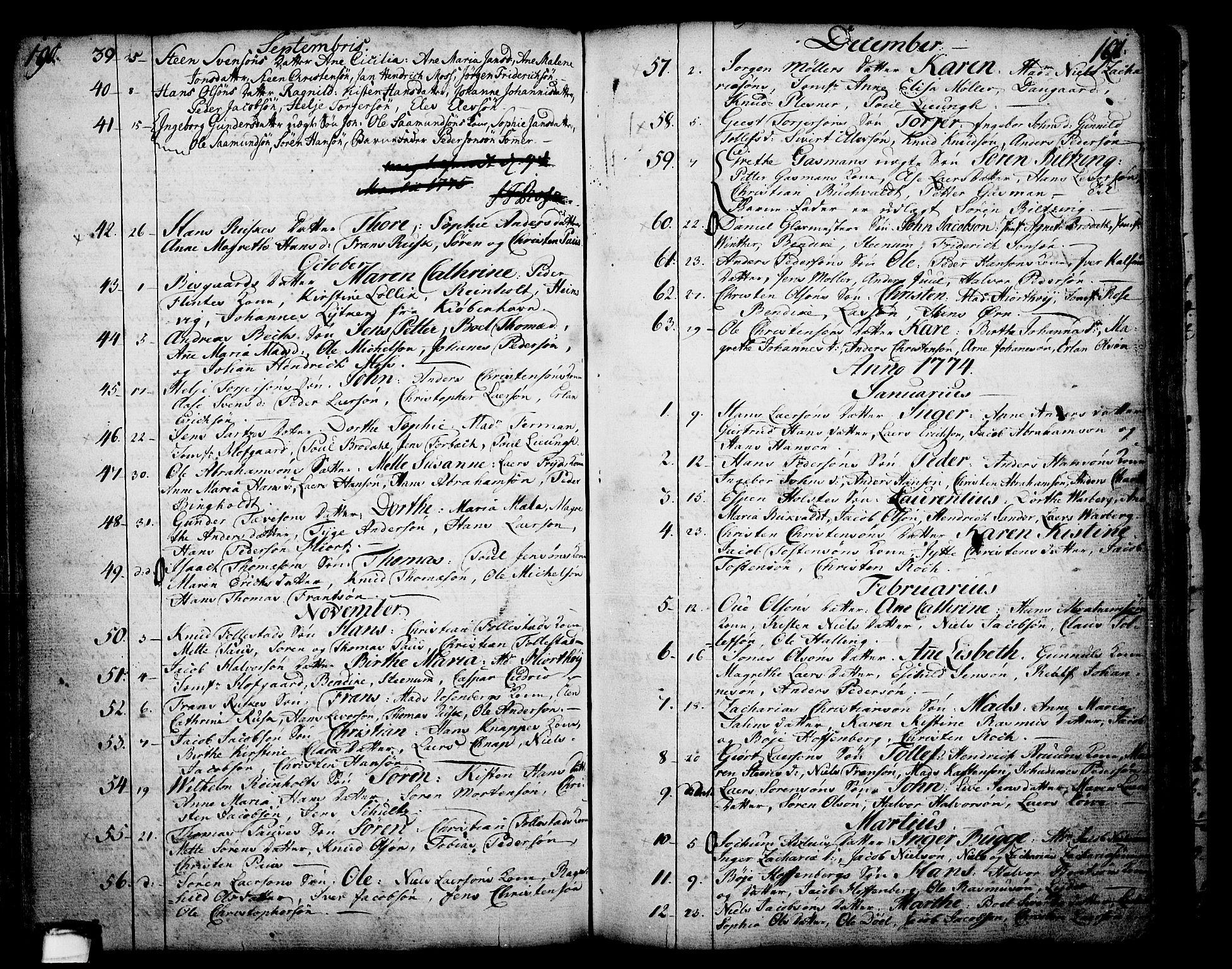 Skien kirkebøker, AV/SAKO-A-302/F/Fa/L0003: Parish register (official) no. 3, 1755-1791, p. 190-191