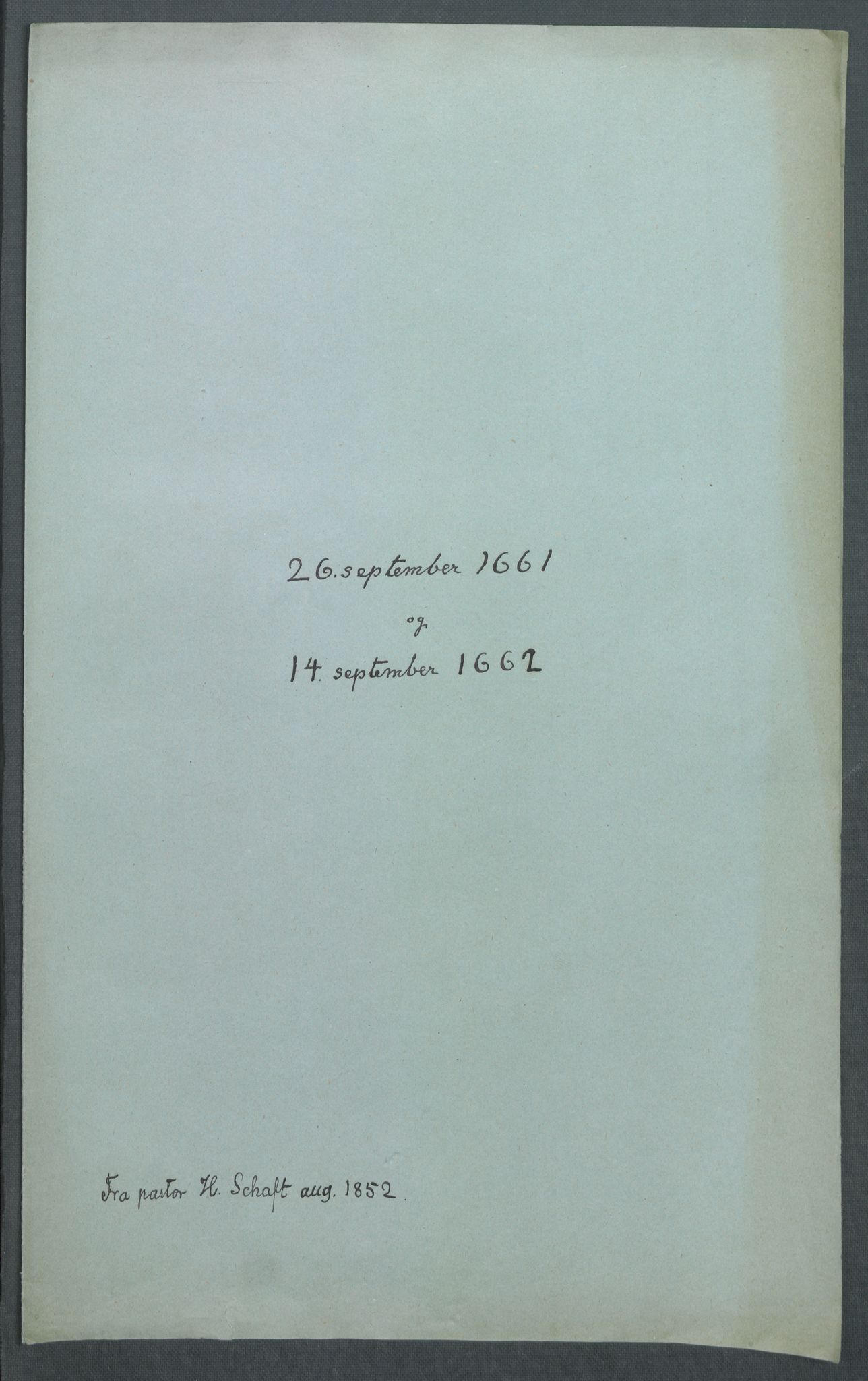 Riksarkivets diplomsamling, RA/EA-5965/F02/L0169: Dokumenter, 1661-1663, p. 60