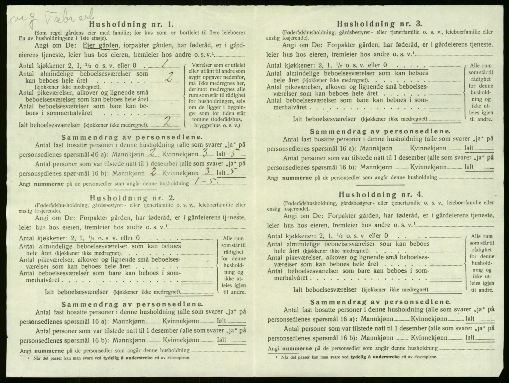 SAKO, 1920 census for Lier, 1920, p. 1431