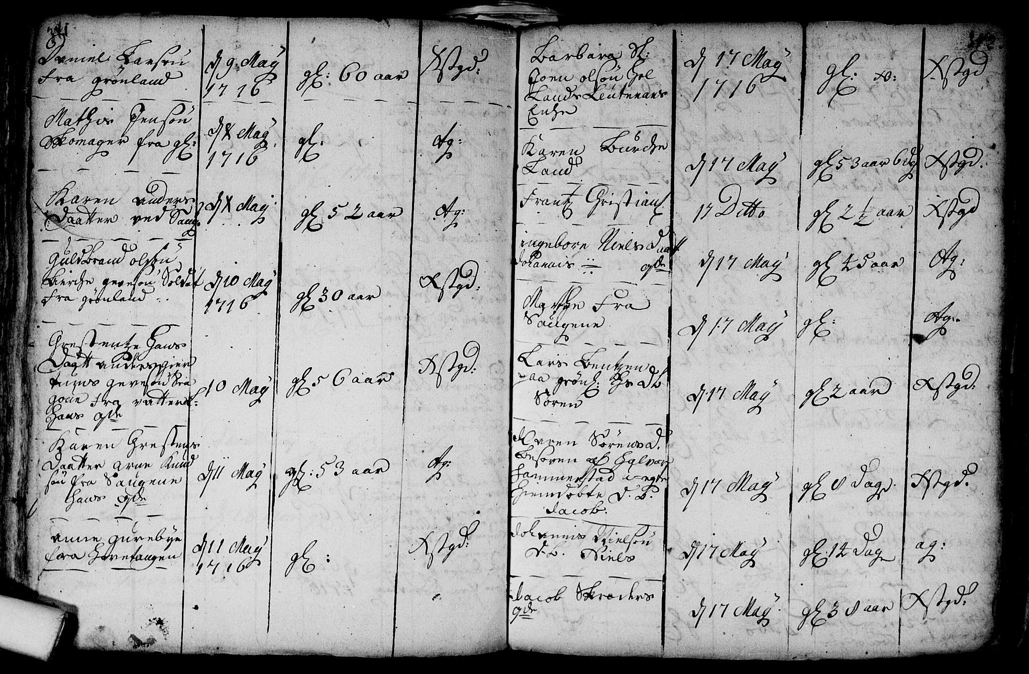 Aker prestekontor kirkebøker, AV/SAO-A-10861/F/L0002: Parish register (official) no. 2, 1714-1720, p. 341-342