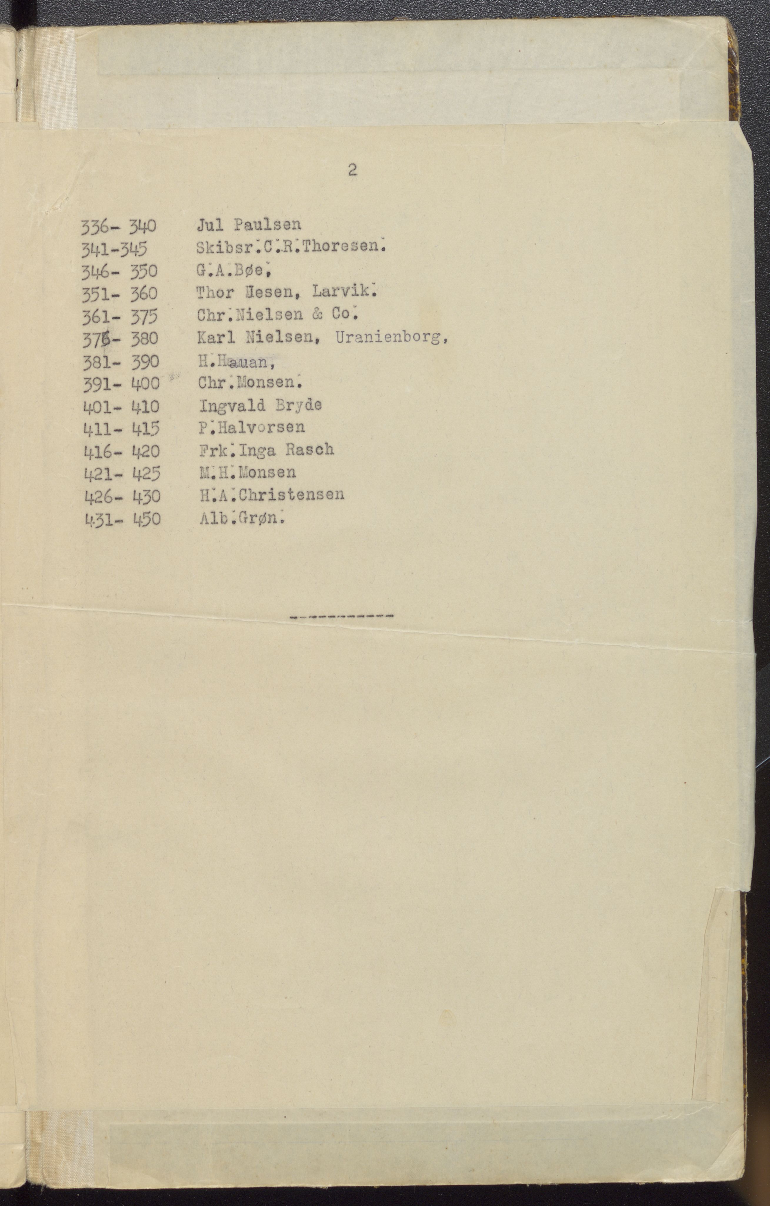 Hvalfangernes Assuranceforening, VEMU/ARS-A-1024/A/Aa, 1911-1989, p. 78