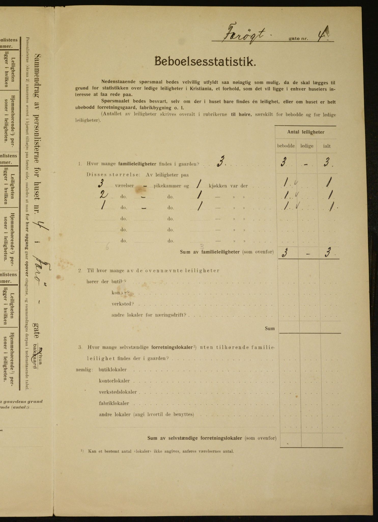 OBA, Municipal Census 1910 for Kristiania, 1910, p. 27096