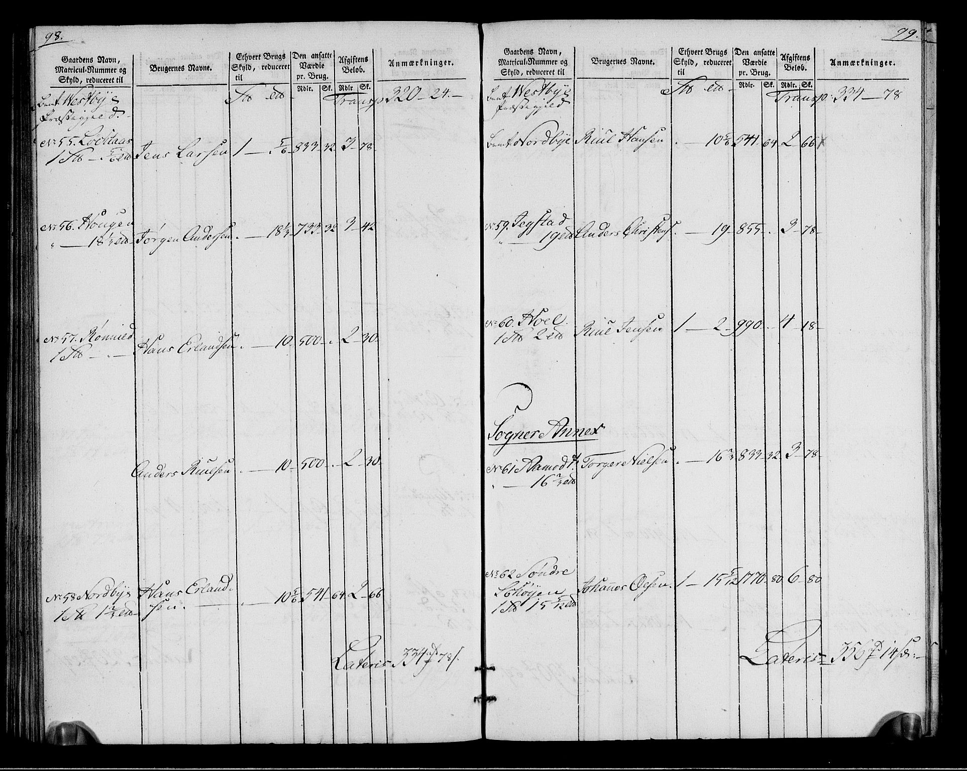 Rentekammeret inntil 1814, Realistisk ordnet avdeling, AV/RA-EA-4070/N/Ne/Nea/L0015: Follo fogderi. Oppebørselsregister, 1803-1804, p. 53