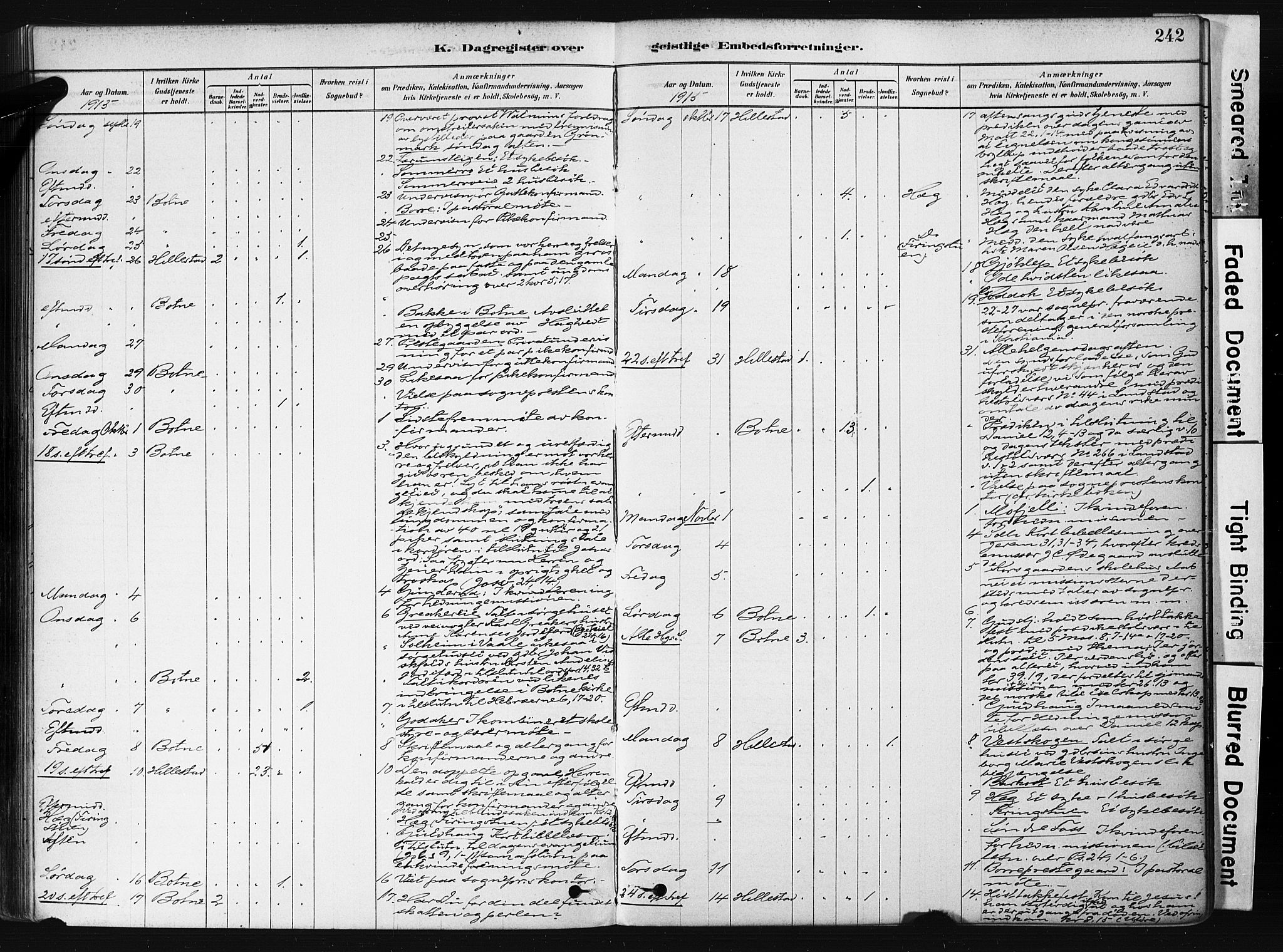 Botne kirkebøker, AV/SAKO-A-340/F/Fb/L0001: Parish register (official) no. II 1, 1878-1902, p. 242