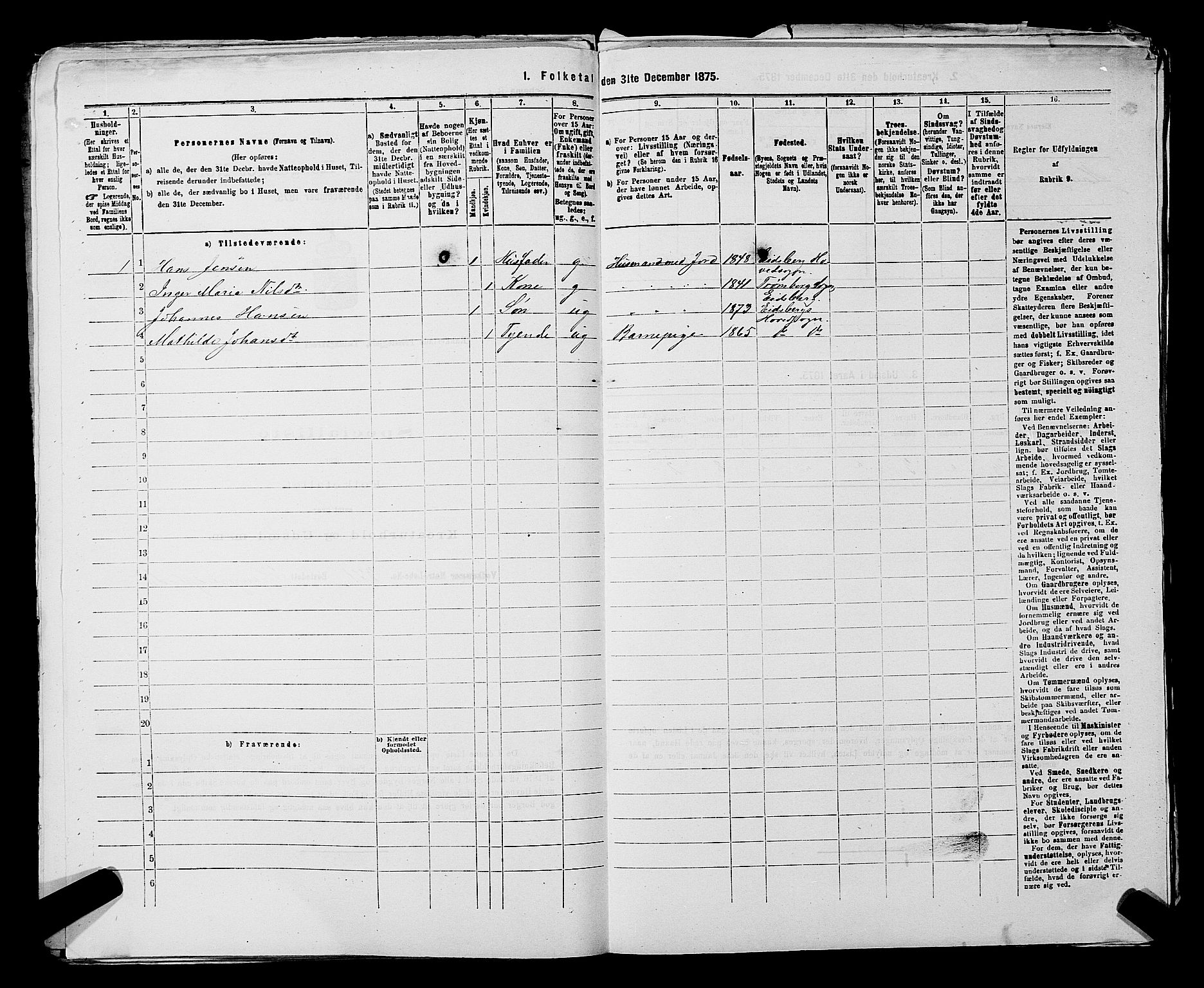 RA, 1875 census for 0128P Rakkestad, 1875, p. 2187