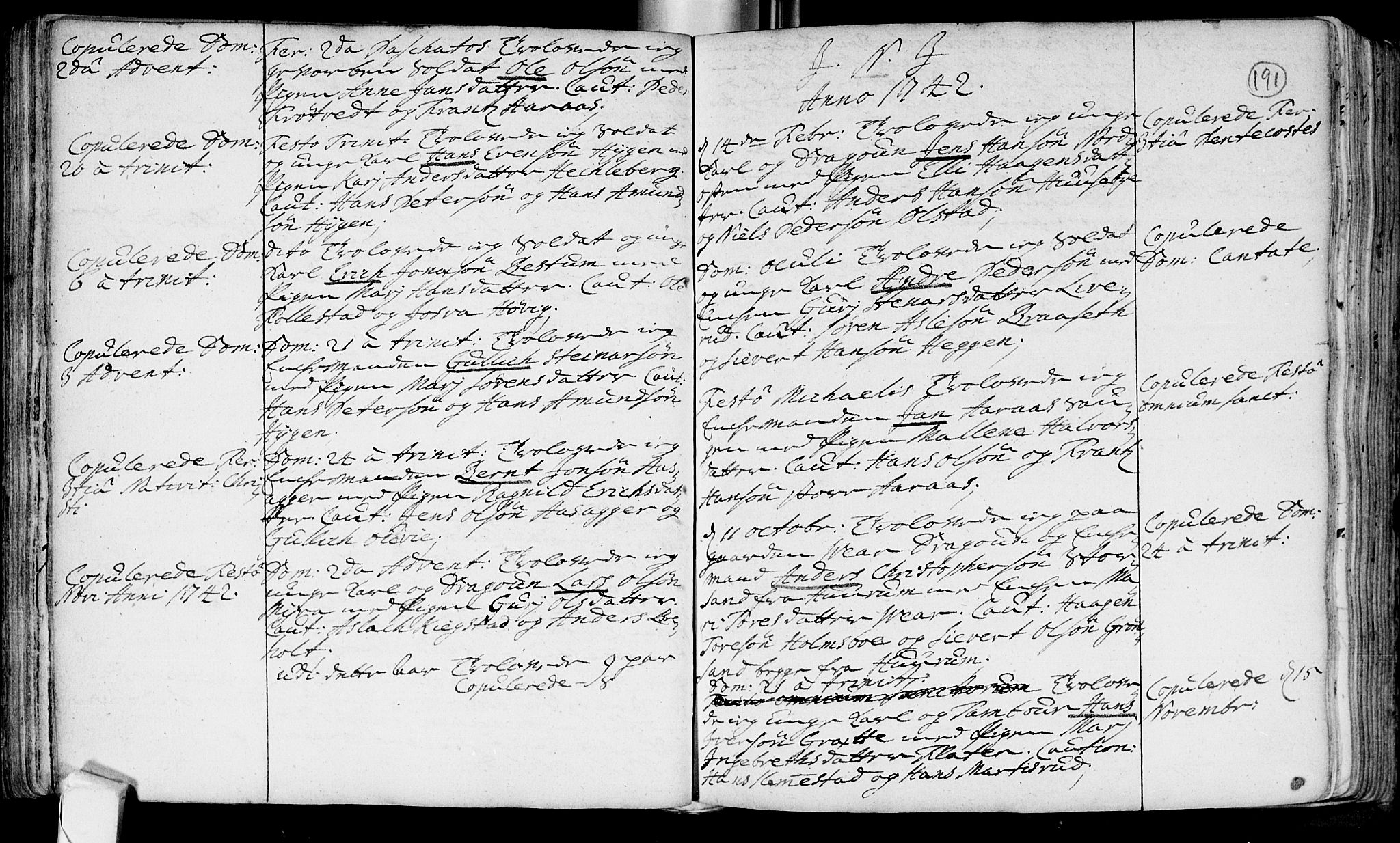 Røyken kirkebøker, SAKO/A-241/F/Fa/L0002: Parish register (official) no. 2, 1731-1782, p. 191