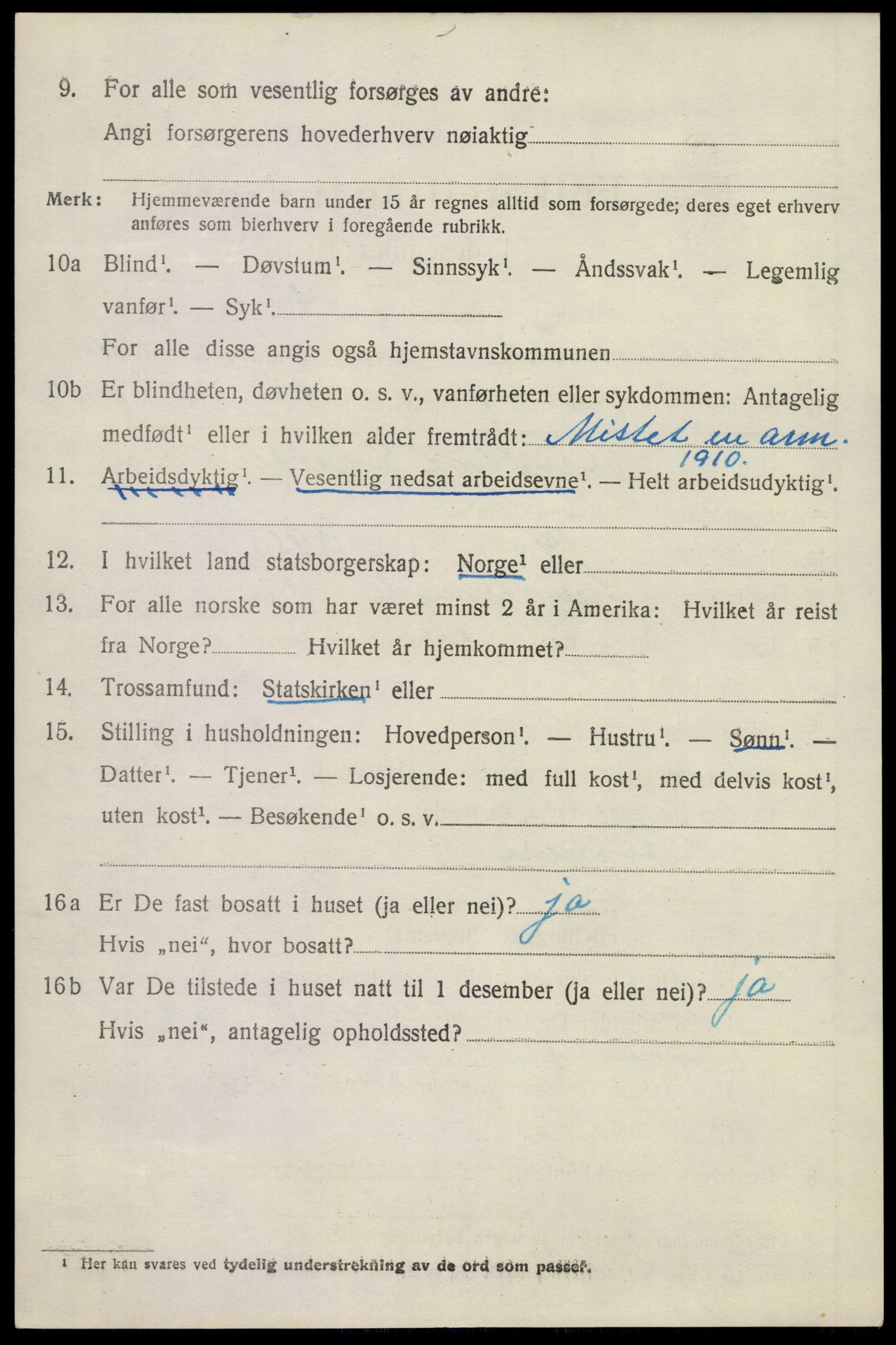 SAKO, 1920 census for Sandeherred, 1920, p. 14699