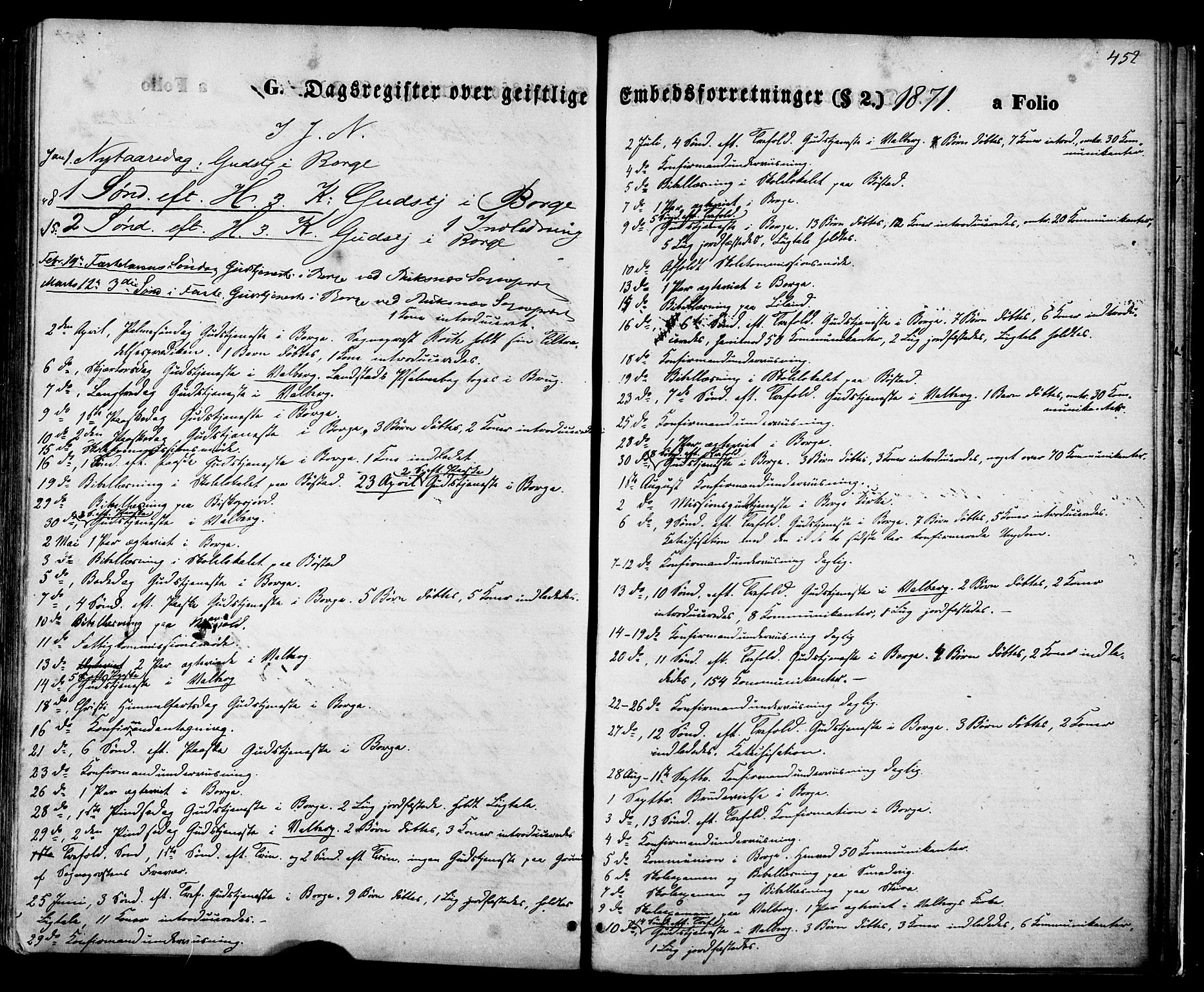 Ministerialprotokoller, klokkerbøker og fødselsregistre - Nordland, SAT/A-1459/880/L1132: Parish register (official) no. 880A06, 1869-1887, p. 452