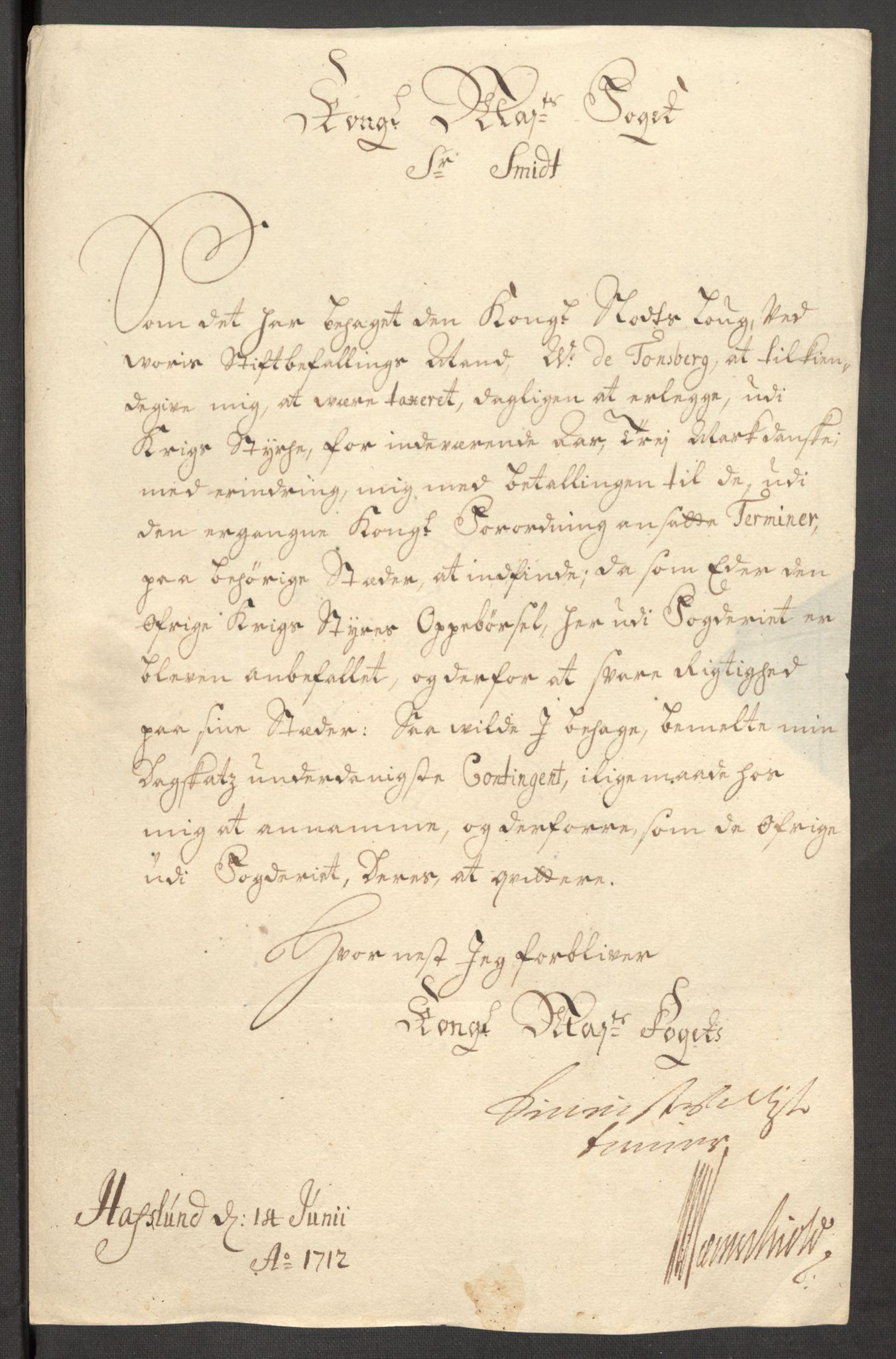 Rentekammeret inntil 1814, Reviderte regnskaper, Fogderegnskap, RA/EA-4092/R01/L0021: Fogderegnskap Idd og Marker, 1712, p. 110