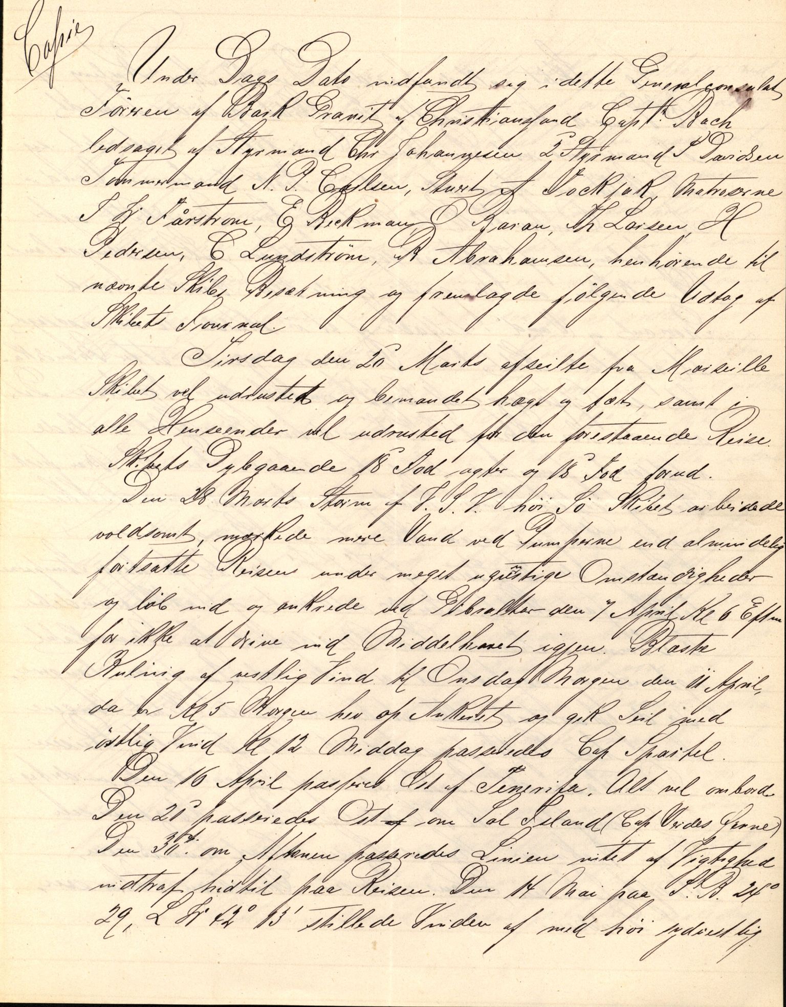 Pa 63 - Østlandske skibsassuranceforening, VEMU/A-1079/G/Ga/L0021/0006: Havaridokumenter / Gøthe, Granit, Granen, Harmonie, Lindsay, 1888, p. 24