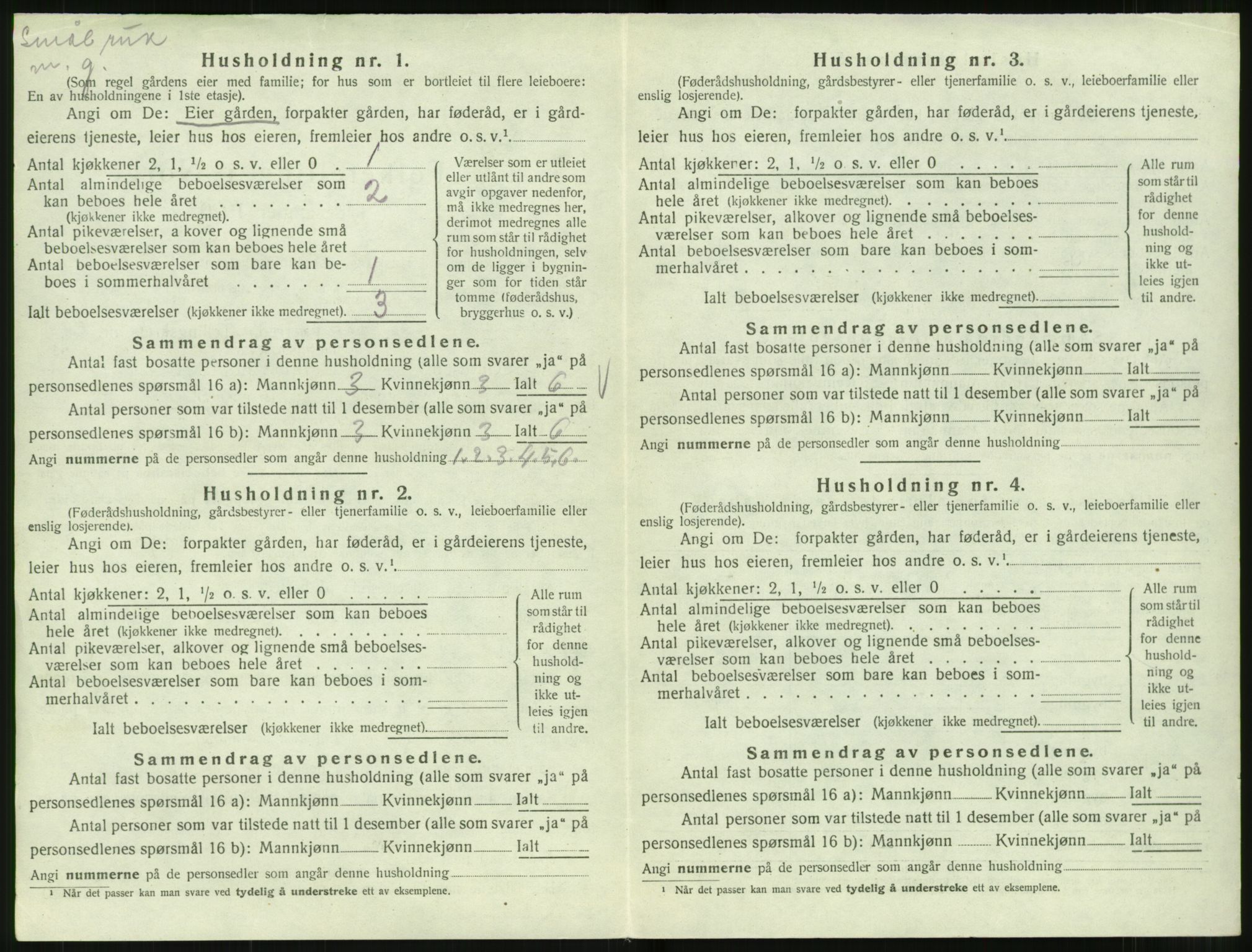 SAT, 1920 census for Norddal, 1920, p. 398