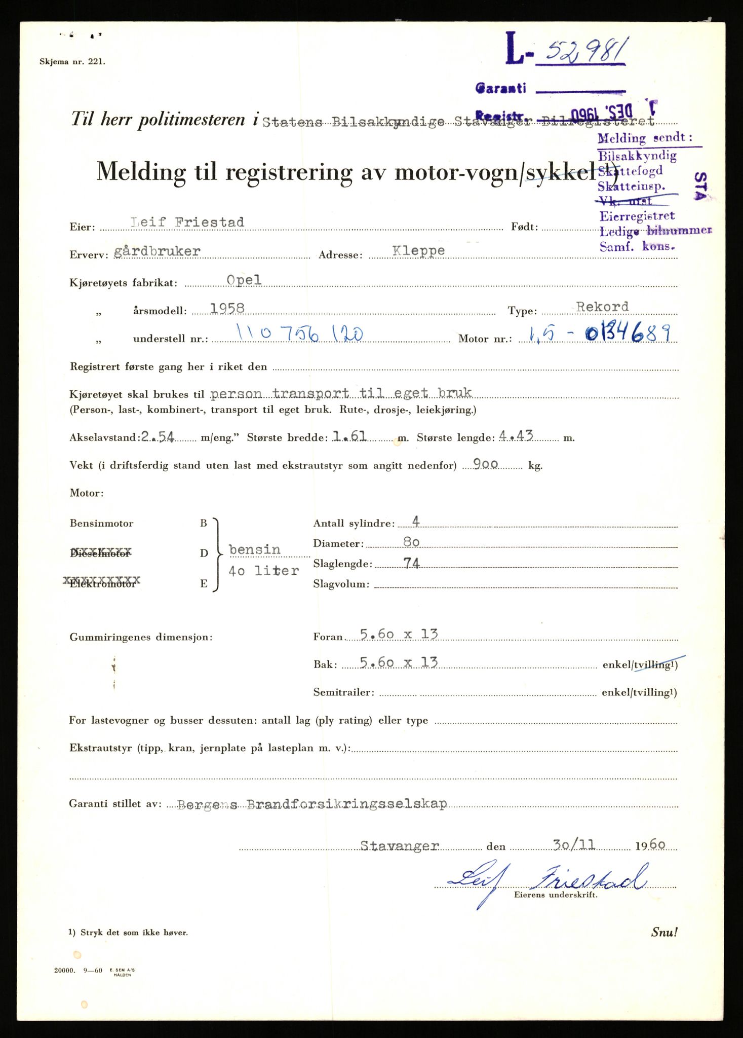 Stavanger trafikkstasjon, AV/SAST-A-101942/0/F/L0053: L-52900 - L-54199, 1930-1971, p. 225