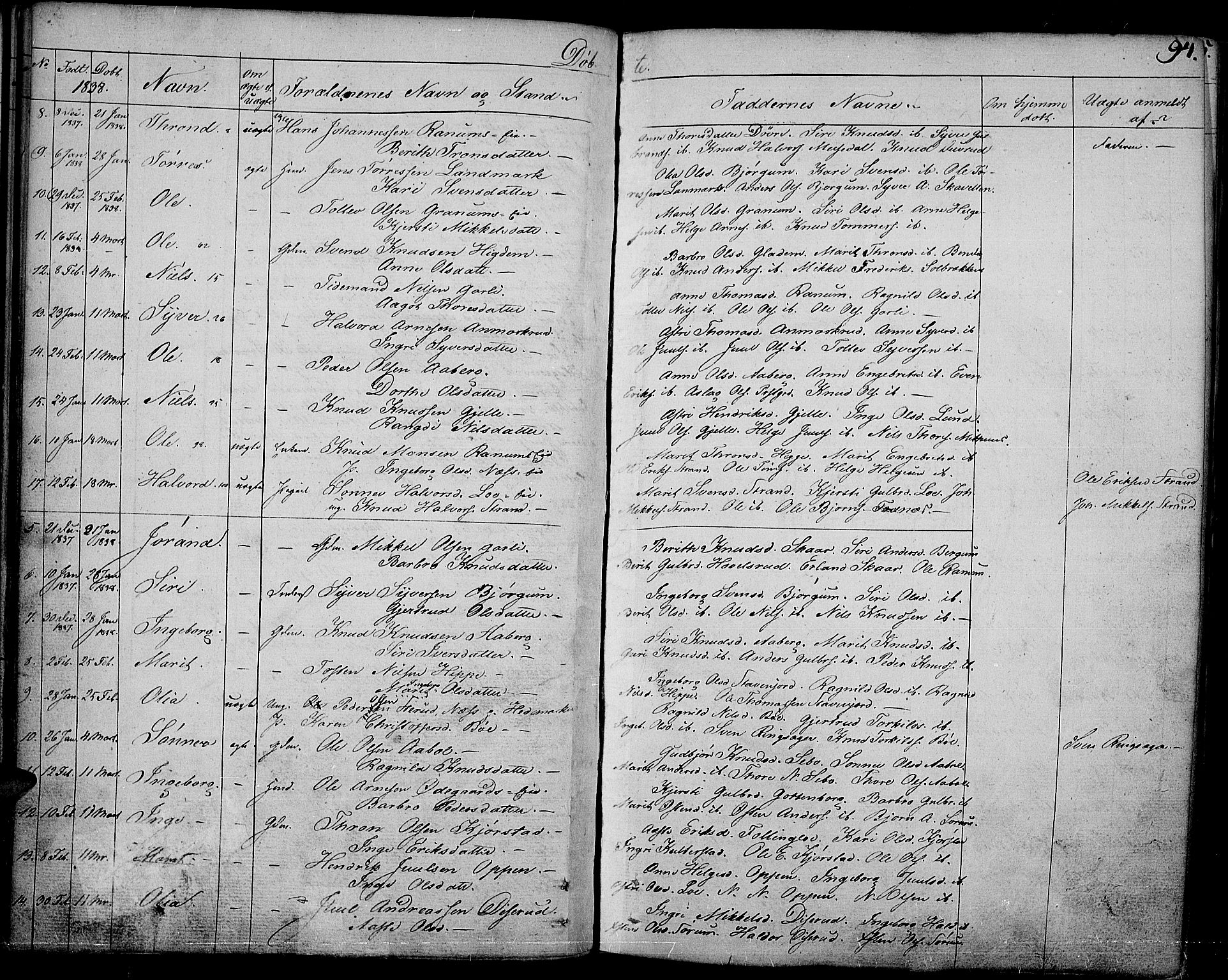 Nord-Aurdal prestekontor, SAH/PREST-132/H/Ha/Haa/L0003: Parish register (official) no. 3, 1828-1841, p. 94