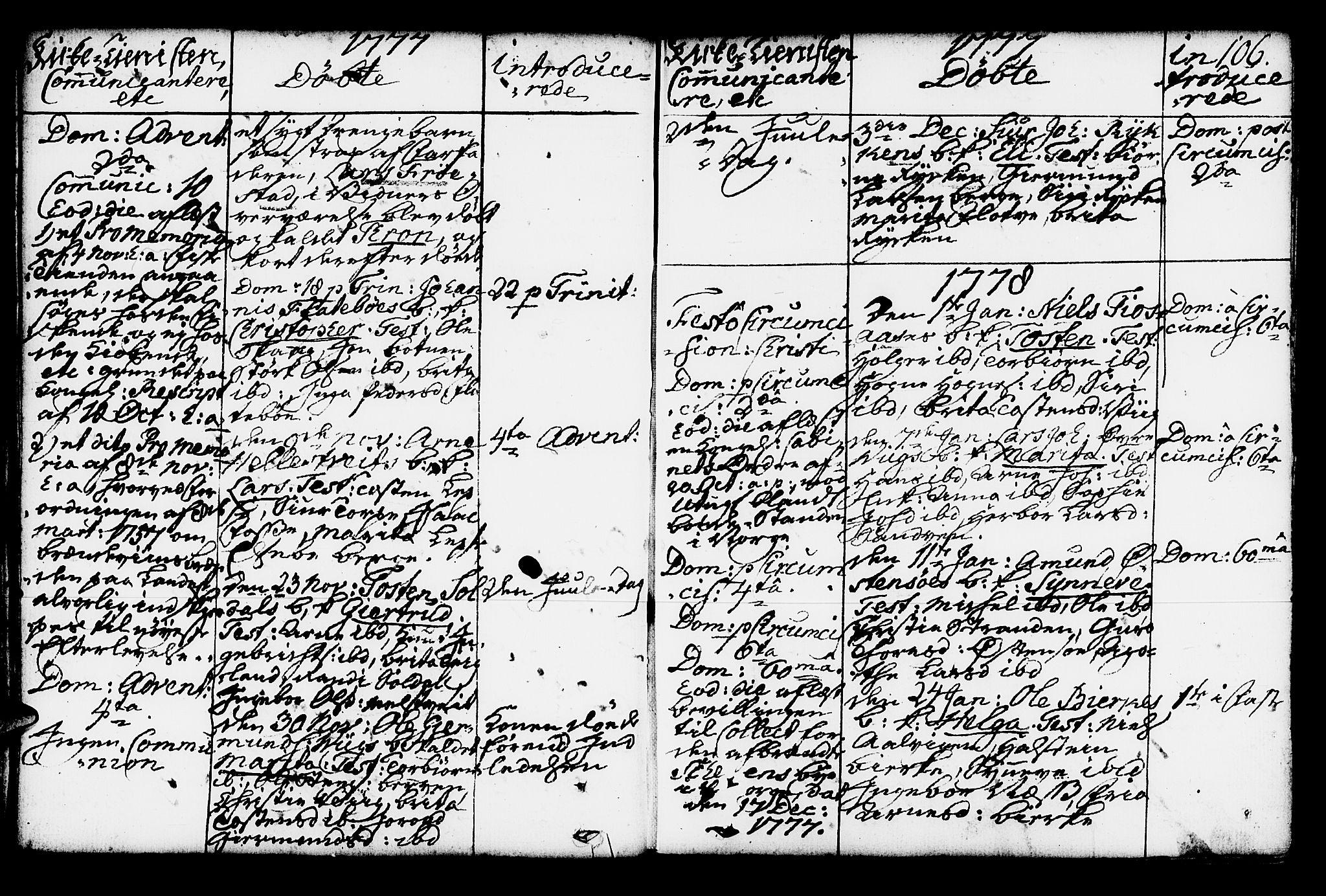 Kvam sokneprestembete, AV/SAB-A-76201/H/Haa: Parish register (official) no. A 4, 1743-1795, p. 106