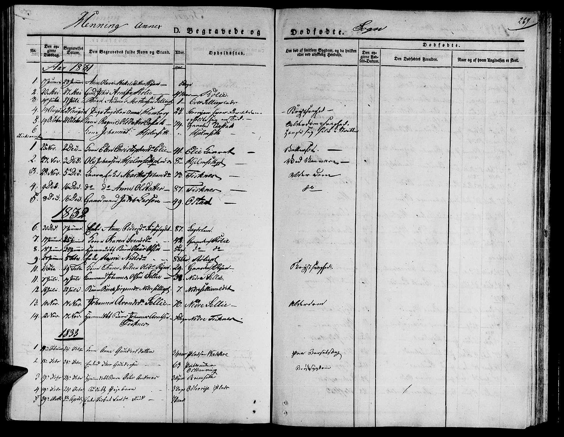 Ministerialprotokoller, klokkerbøker og fødselsregistre - Nord-Trøndelag, SAT/A-1458/735/L0336: Parish register (official) no. 735A05 /3, 1825-1835, p. 269