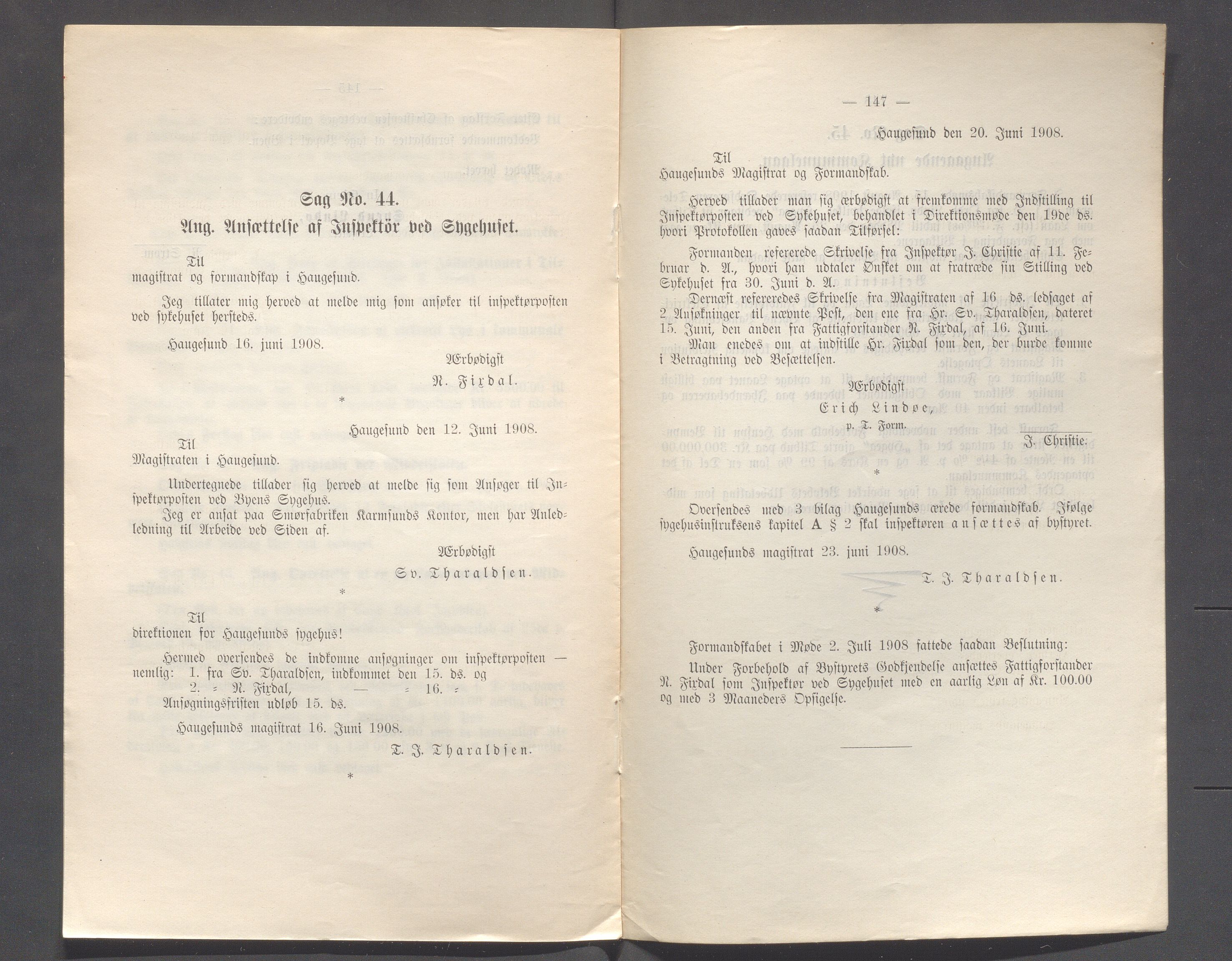 Haugesund kommune - Formannskapet og Bystyret, IKAR/A-740/A/Abb/L0002: Bystyreforhandlinger, 1908-1917, p. 53