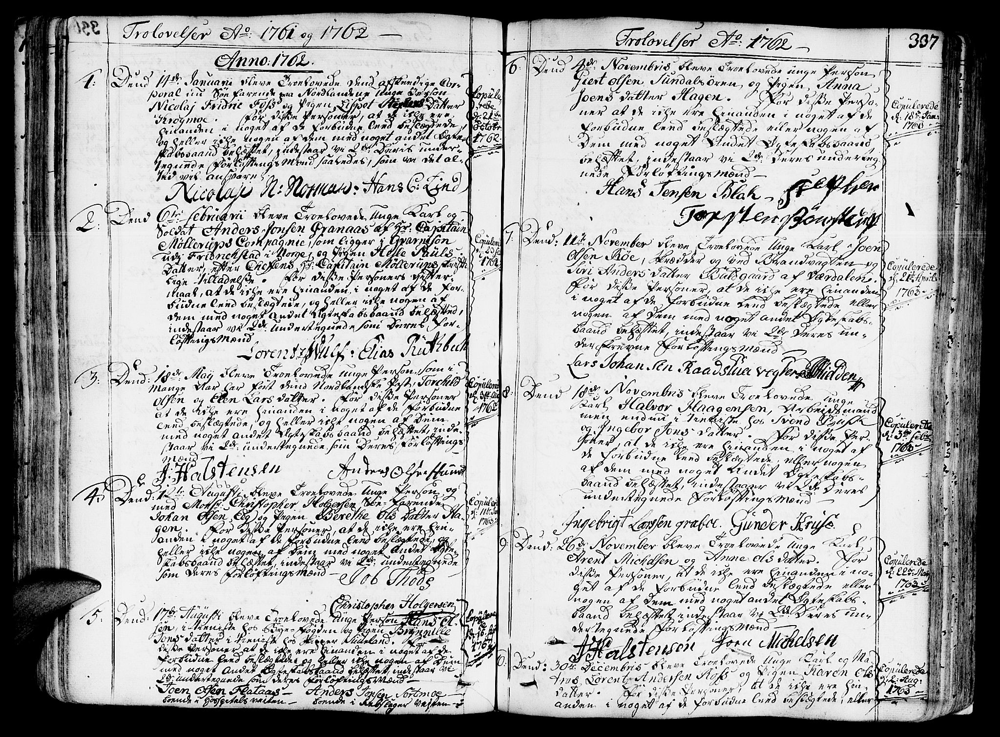 Ministerialprotokoller, klokkerbøker og fødselsregistre - Sør-Trøndelag, SAT/A-1456/602/L0103: Parish register (official) no. 602A01, 1732-1774, p. 337