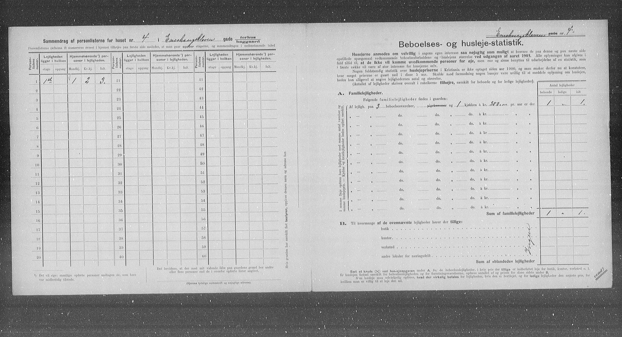 OBA, Municipal Census 1905 for Kristiania, 1905, p. 10971
