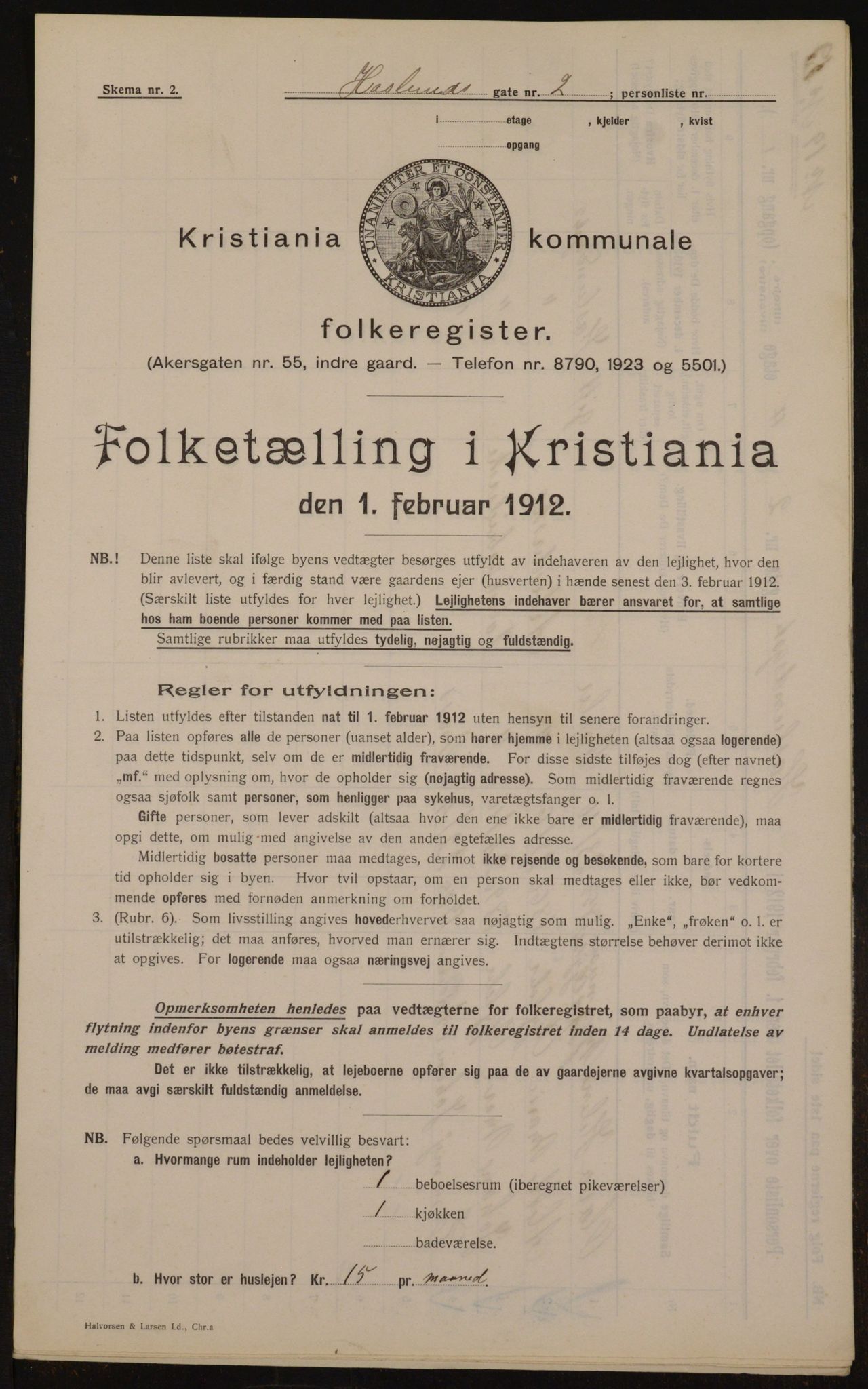 OBA, Municipal Census 1912 for Kristiania, 1912, p. 35299