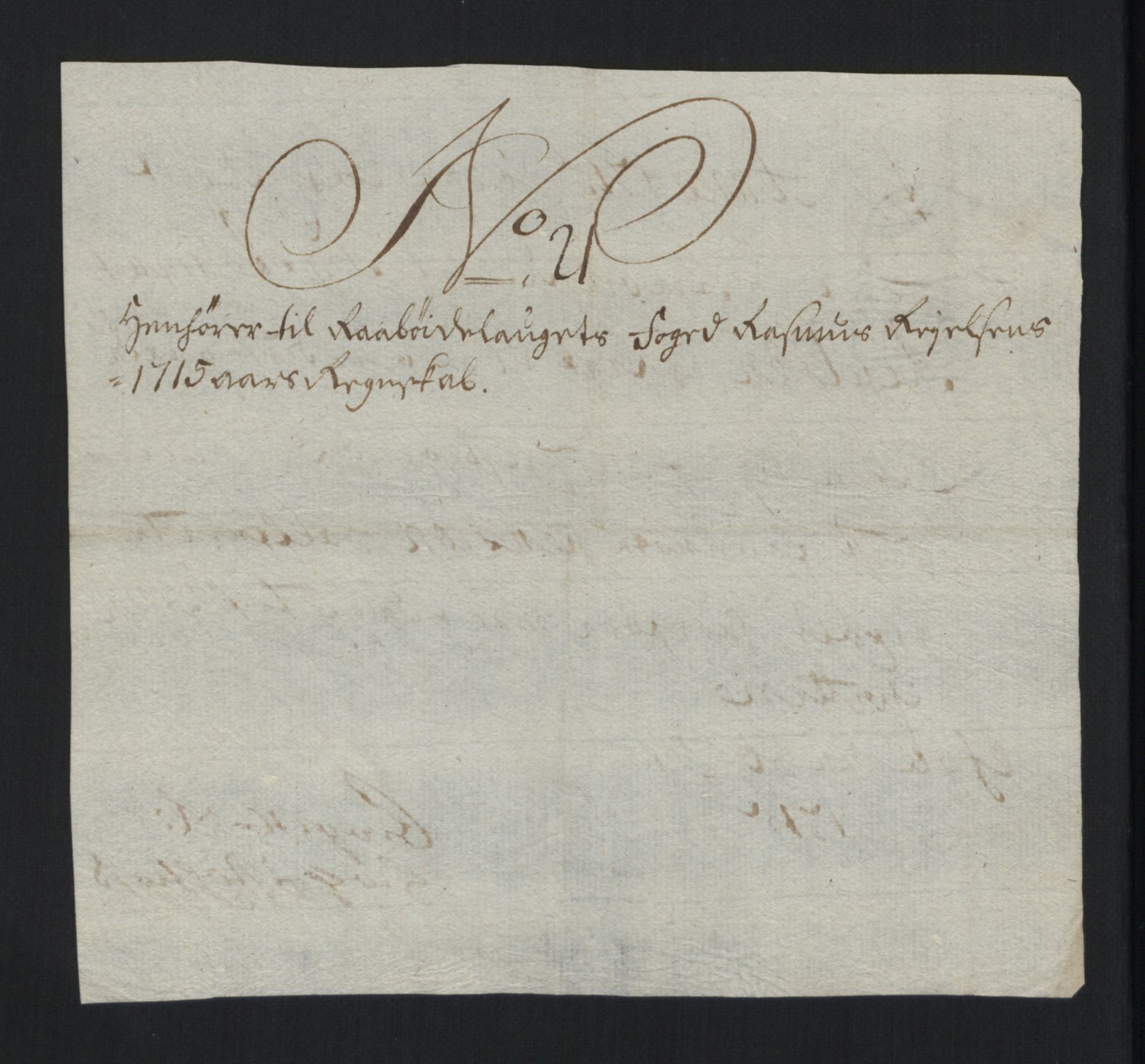 Rentekammeret inntil 1814, Reviderte regnskaper, Fogderegnskap, AV/RA-EA-4092/R40/L2451: Fogderegnskap Råbyggelag, 1714-1715, p. 341