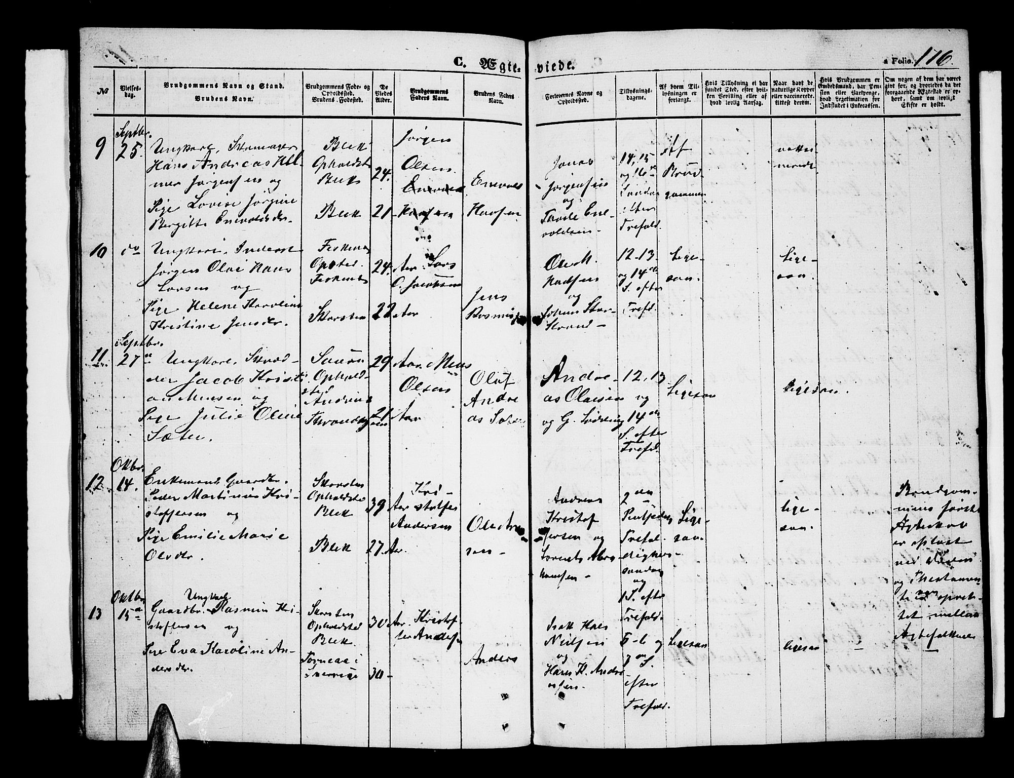 Ministerialprotokoller, klokkerbøker og fødselsregistre - Nordland, AV/SAT-A-1459/899/L1447: Parish register (copy) no. 899C02, 1855-1886, p. 176