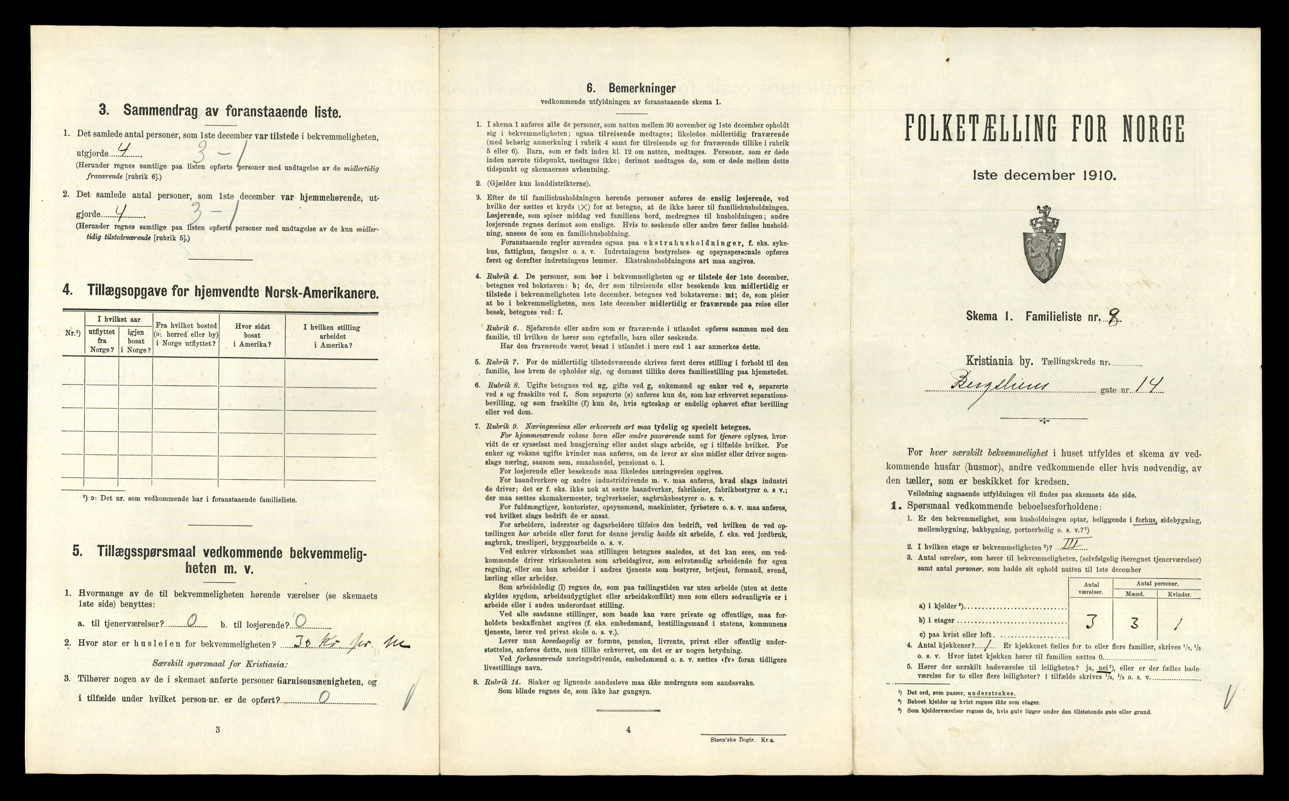 RA, 1910 census for Kristiania, 1910, p. 5427