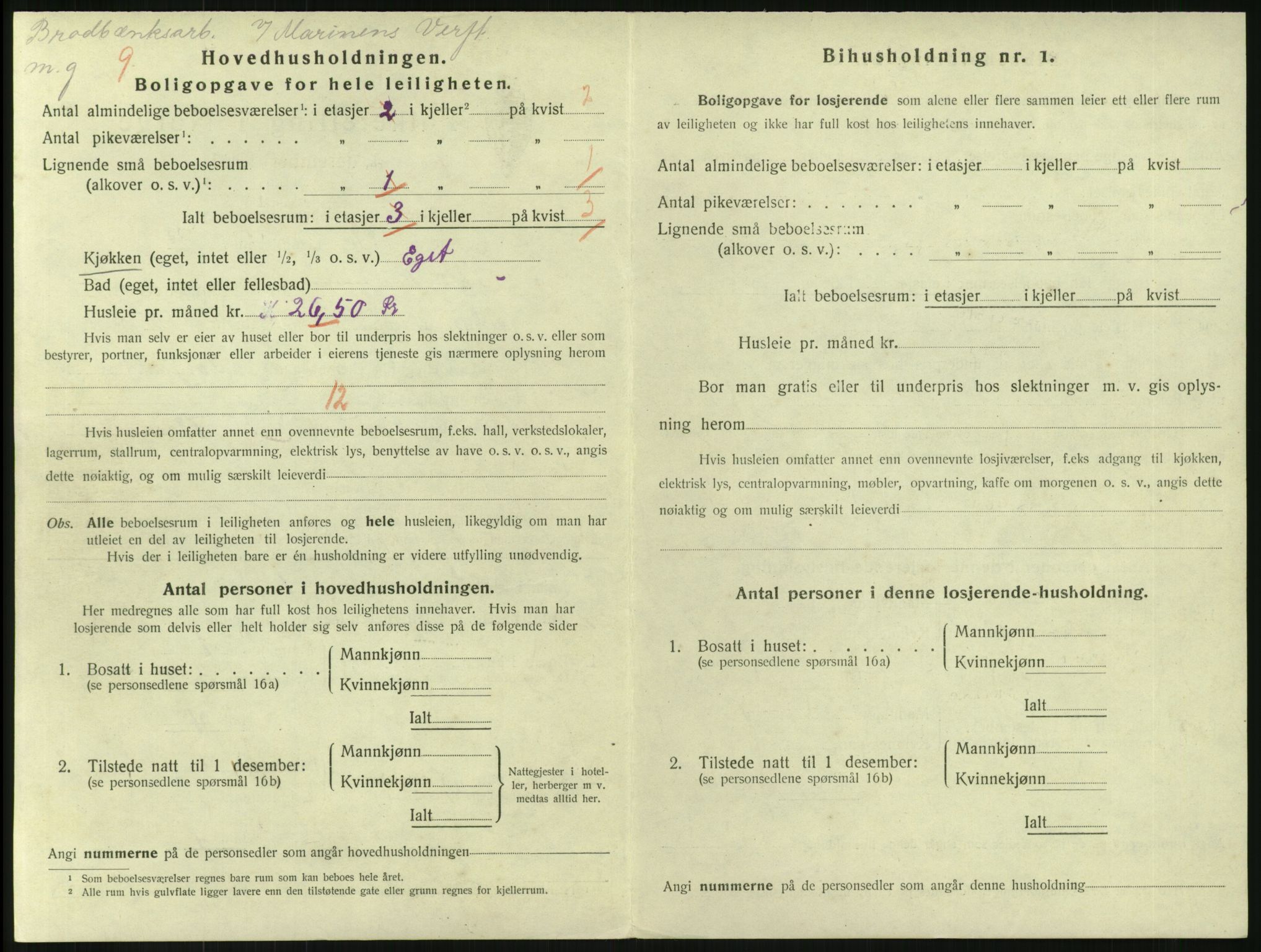 SAKO, 1920 census for Horten, 1920, p. 3886
