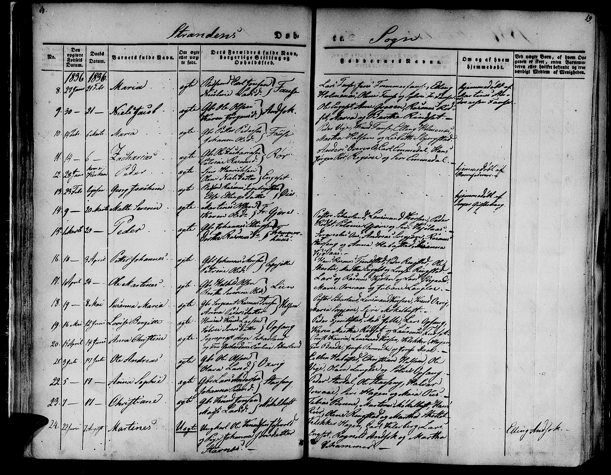 Ministerialprotokoller, klokkerbøker og fødselsregistre - Møre og Romsdal, AV/SAT-A-1454/520/L0274: Parish register (official) no. 520A04, 1827-1864, p. 58-59